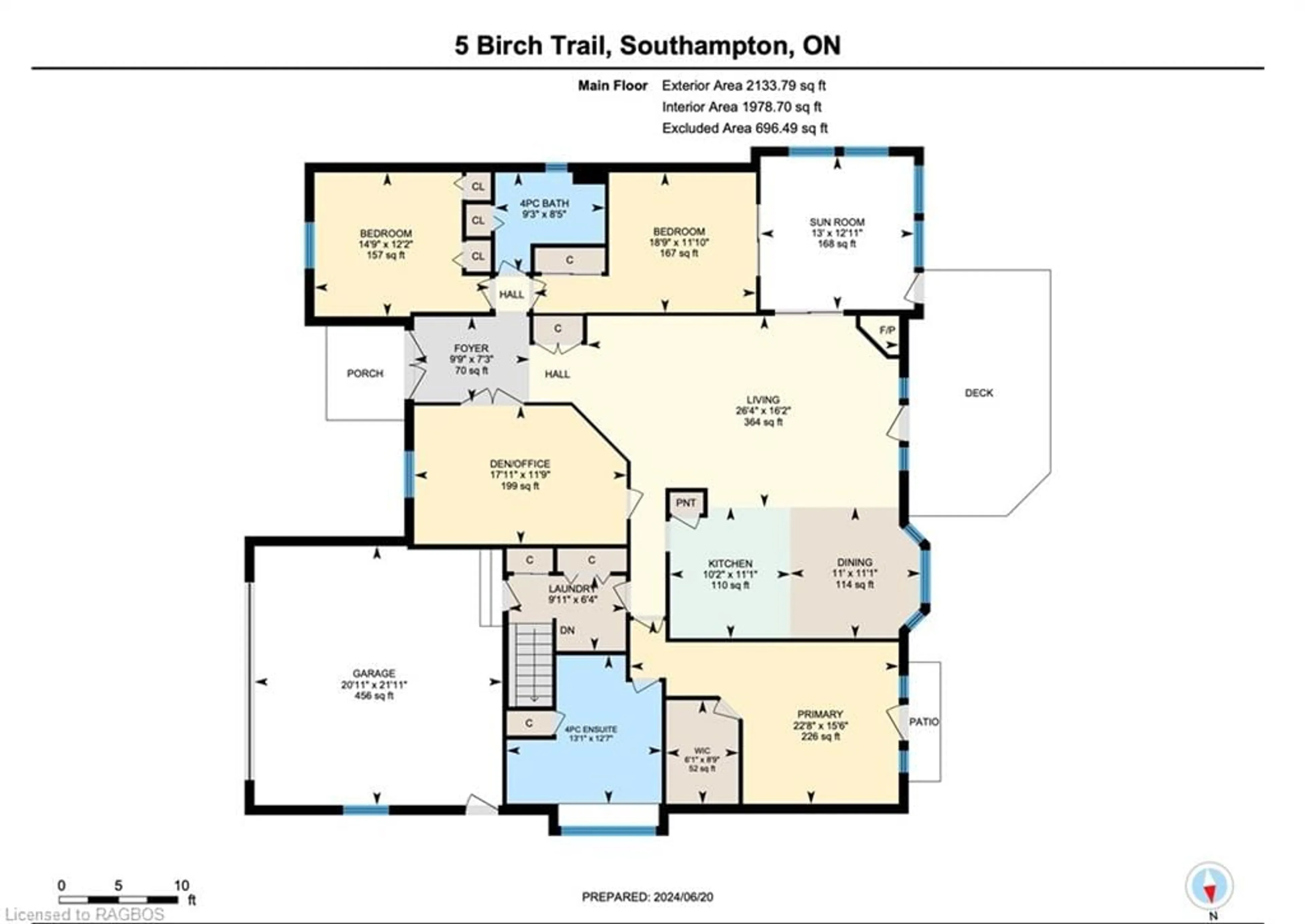 Floor plan for 5 Birch Trail, Southampton Ontario N0H 2L0