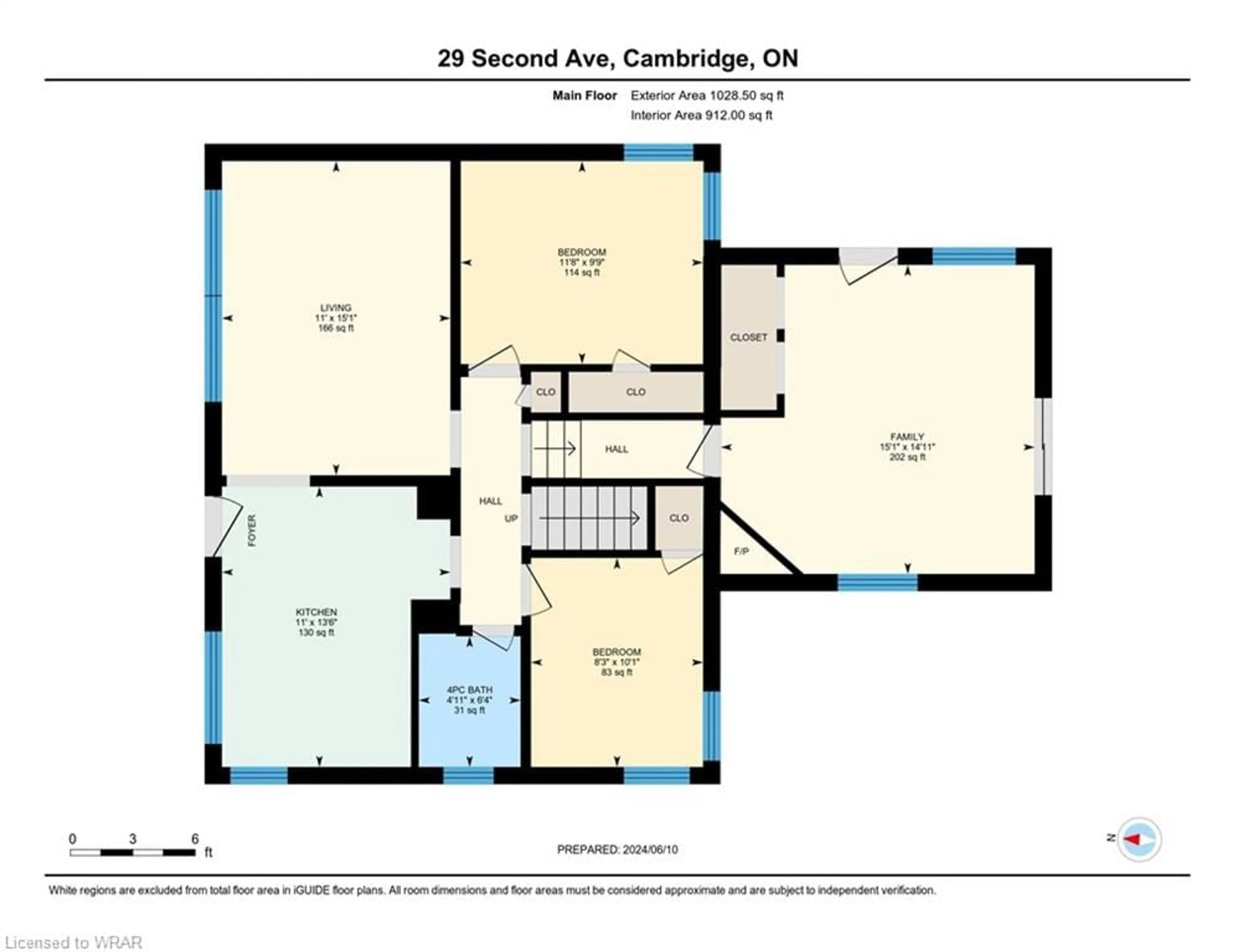 Floor plan for 29 Second Ave, Cambridge Ontario N1S 2B9