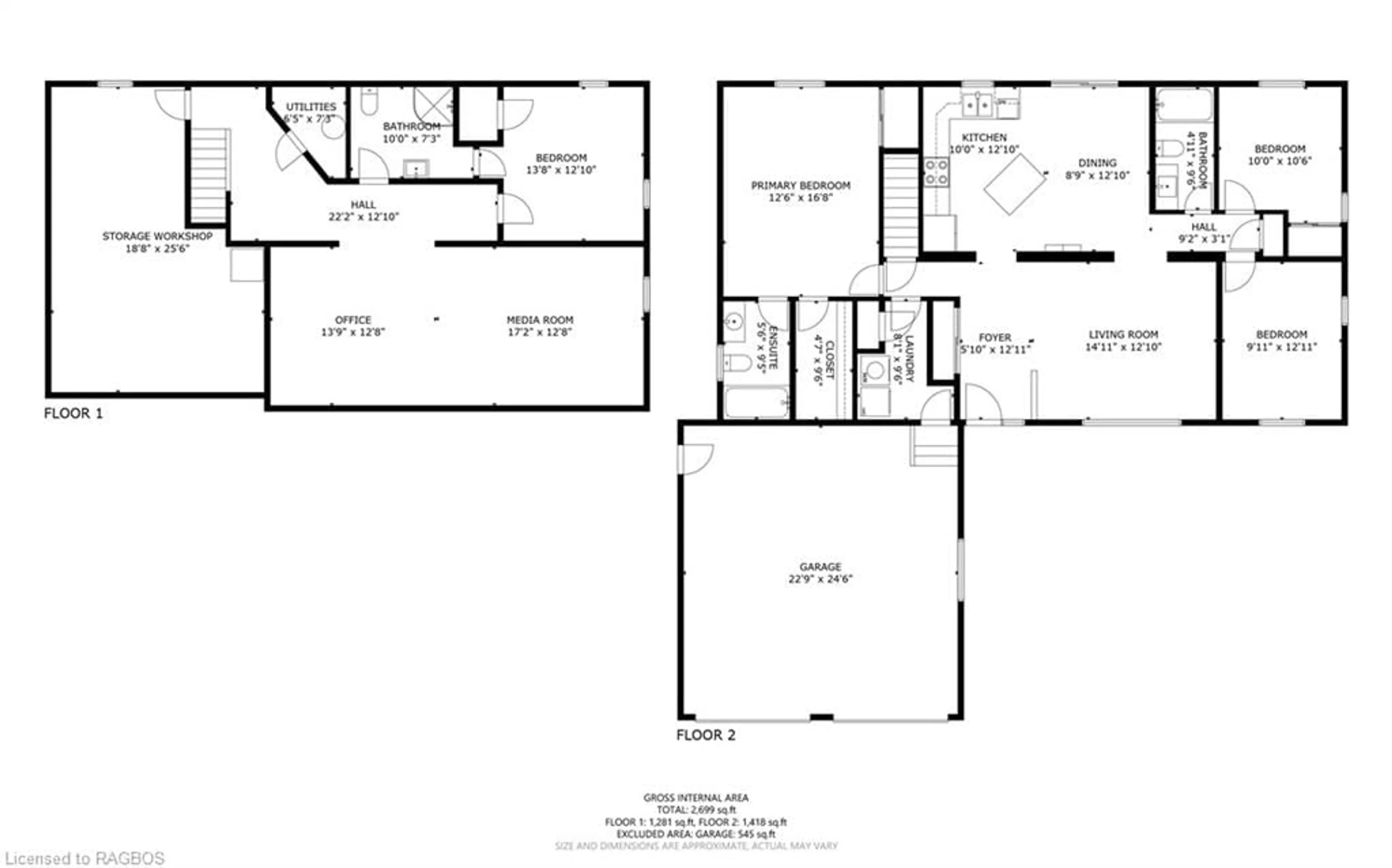 Floor plan for 321 Bay St, Southampton Ontario N0H 2L0