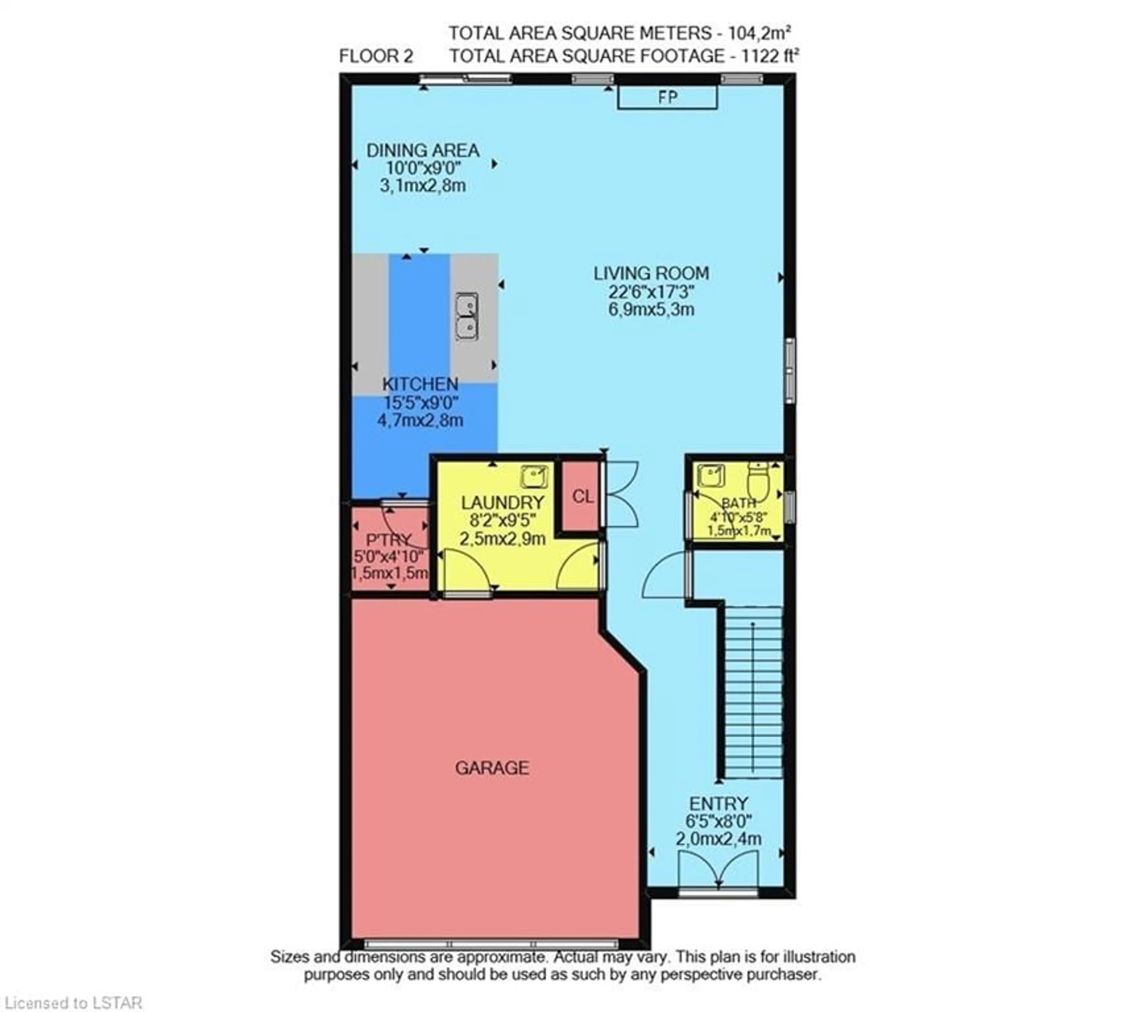 Floor plan for 6322 Heathwoods Ave, London Ontario N6P 0K2