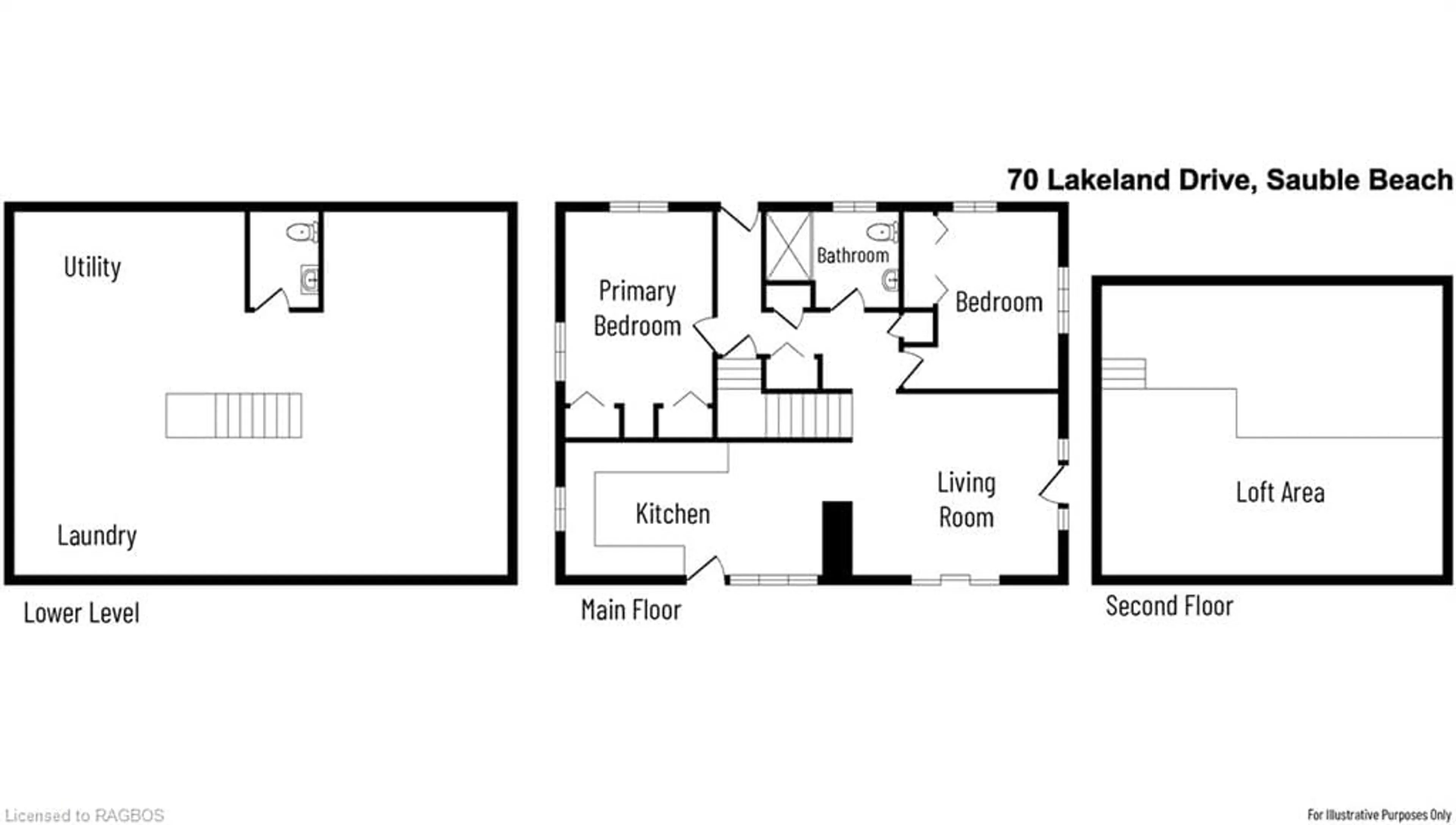 Floor plan for 70 Lakeland Dr, Sauble Beach Ontario N0H 2G0