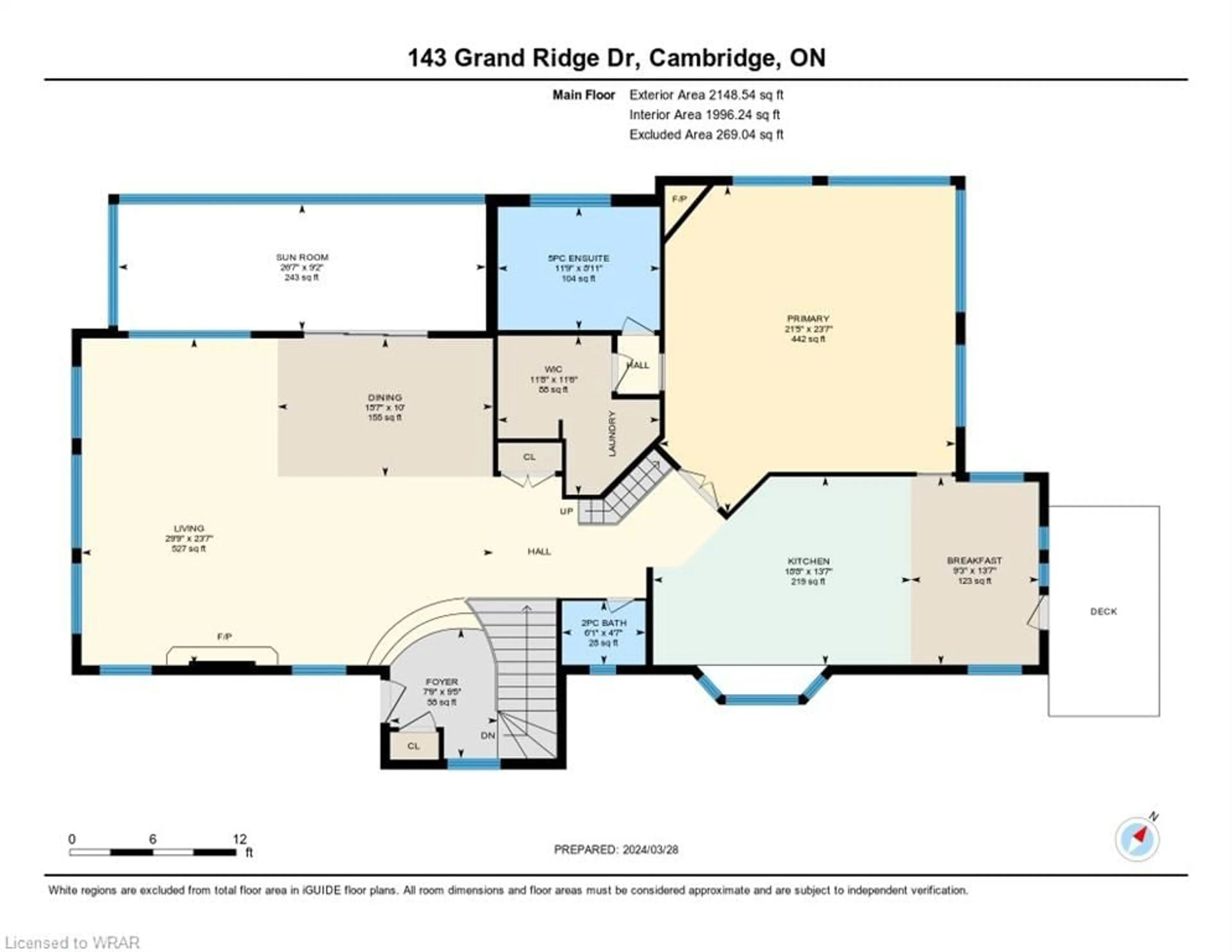 Floor plan for 143 Grand Ridge Dr, Cambridge Ontario N1S 4Y7