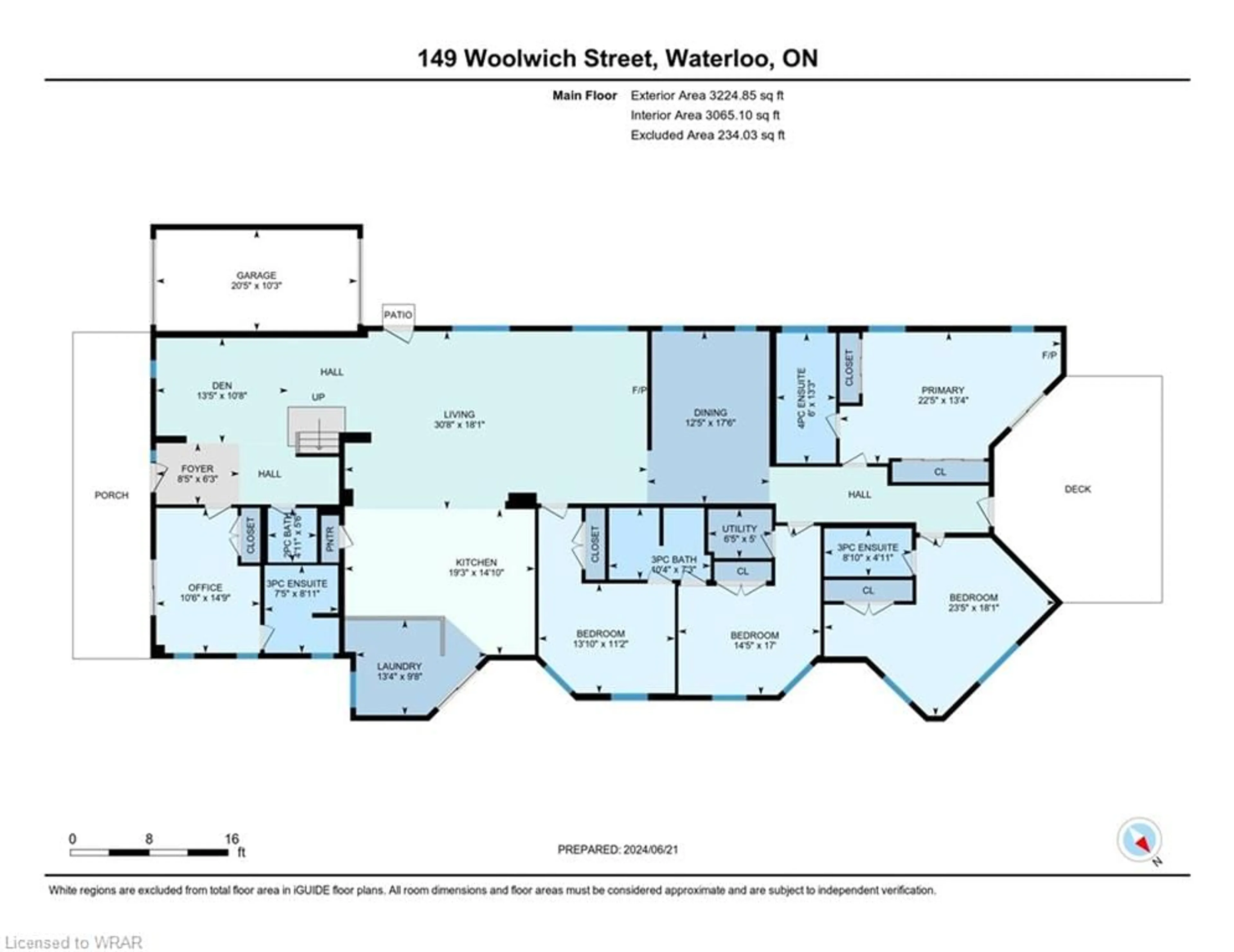 Floor plan for 149 Woolwich St, Waterloo Ontario N2K 1S5