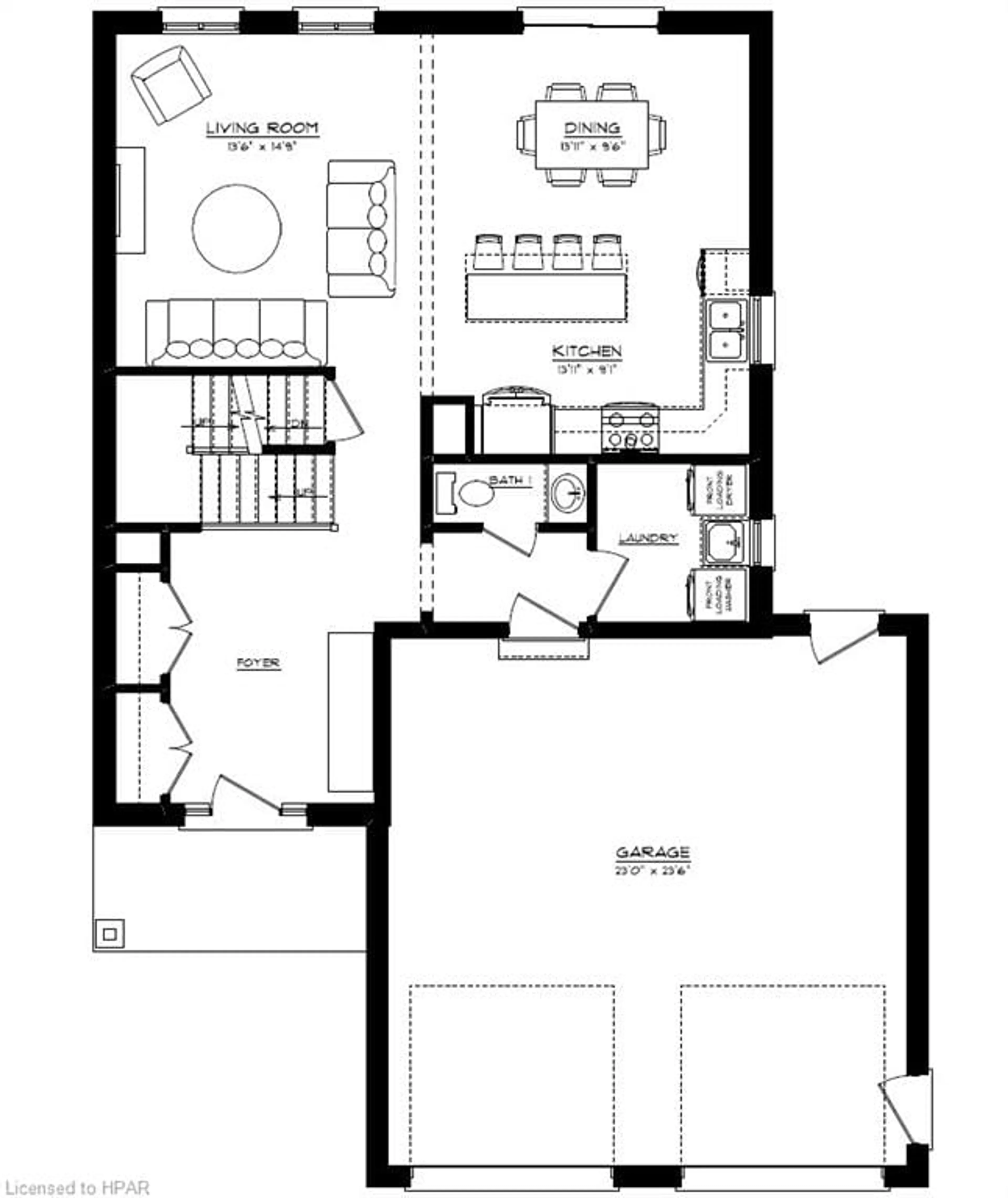 Floor plan for 24 Nelson St, Mitchell Ontario N0K 1N0