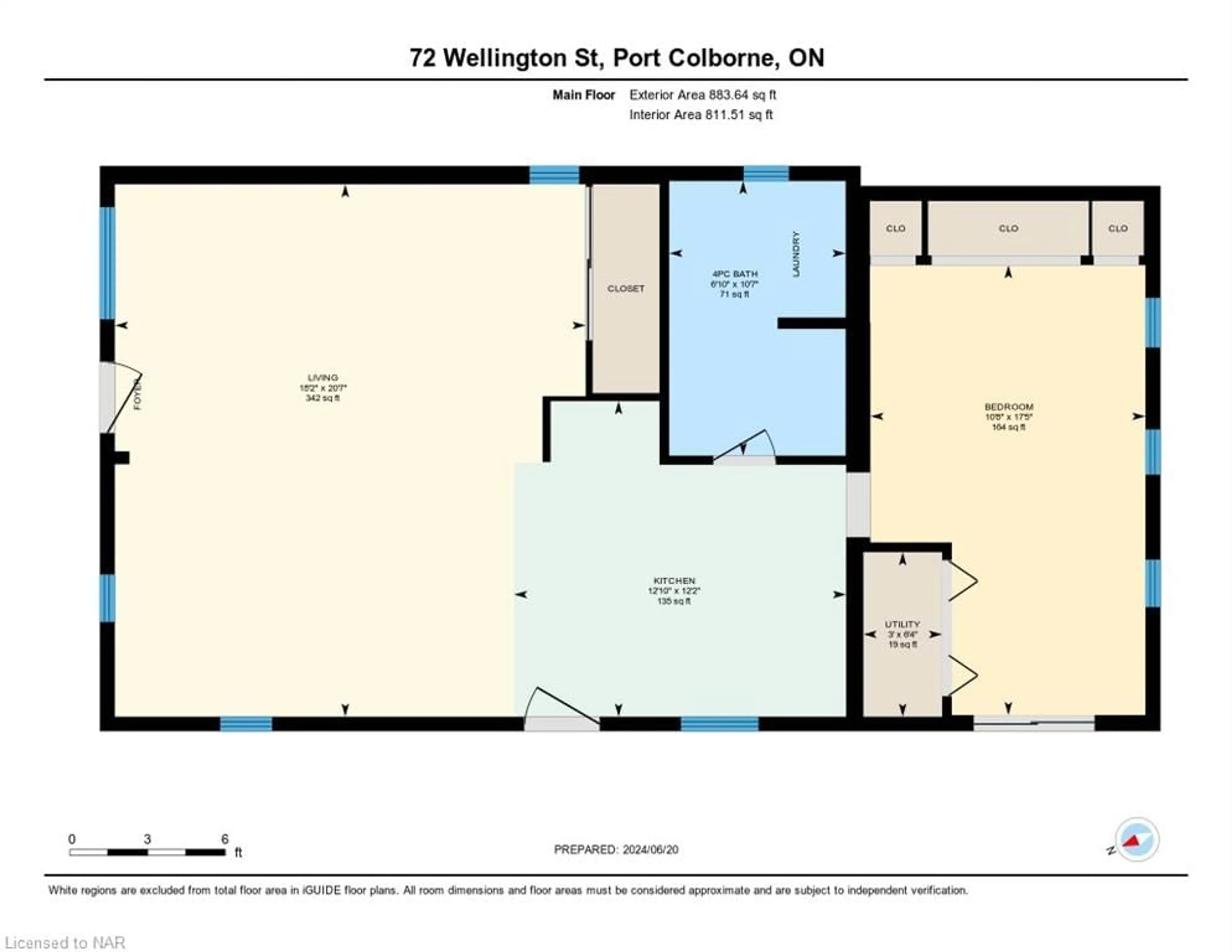 Floor plan for 72 Wellington St, Port Colborne Ontario L3K 2J7