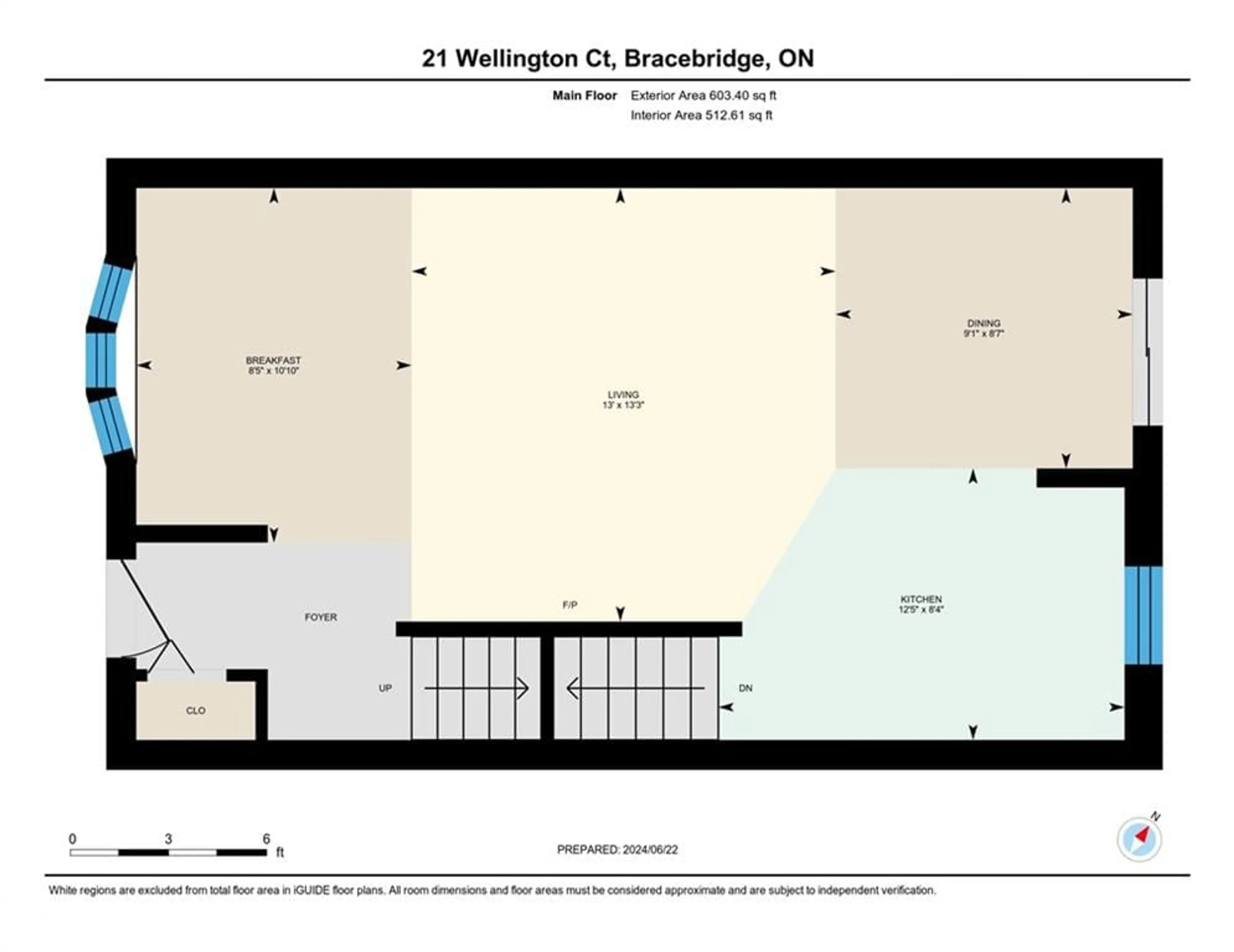 Floor plan for 21 Wellington Crt, Bracebridge Ontario P1L 1B9