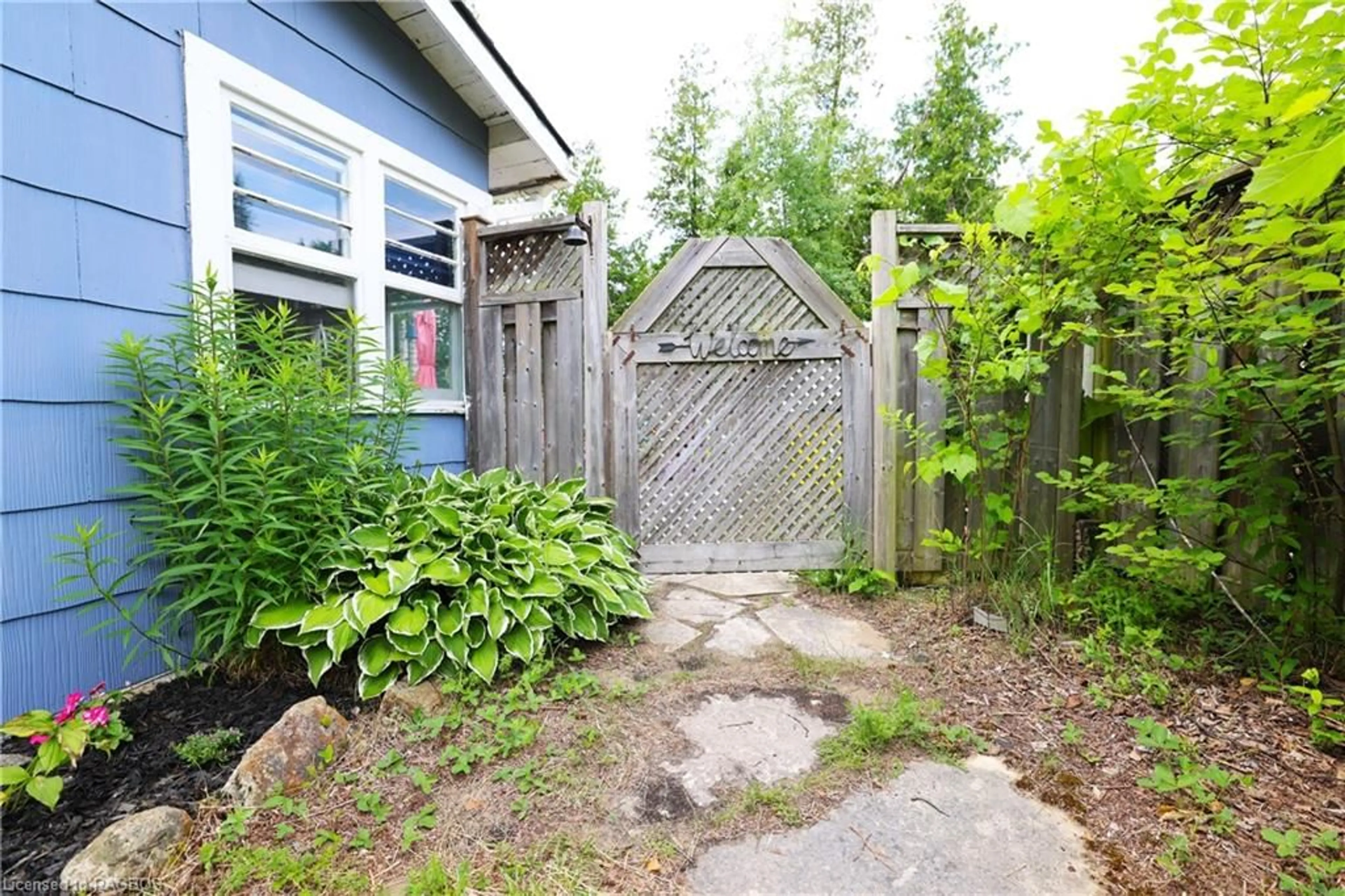 Patio, the fenced backyard for 1204 Second Ave, Saugeen Indian Reserve #29 Ontario N0H 2G0