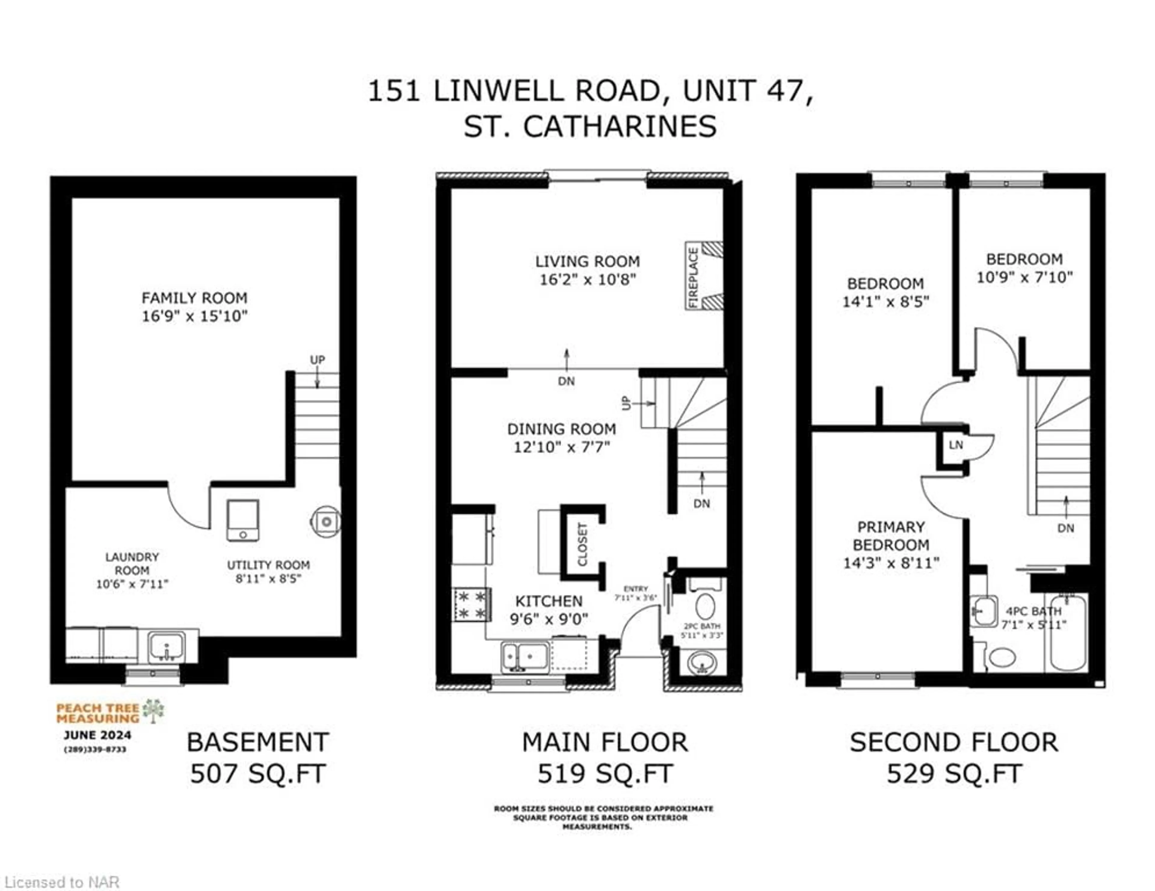 Floor plan for 151 Linwell Rd #47, St. Catharines Ontario L2N 6P3