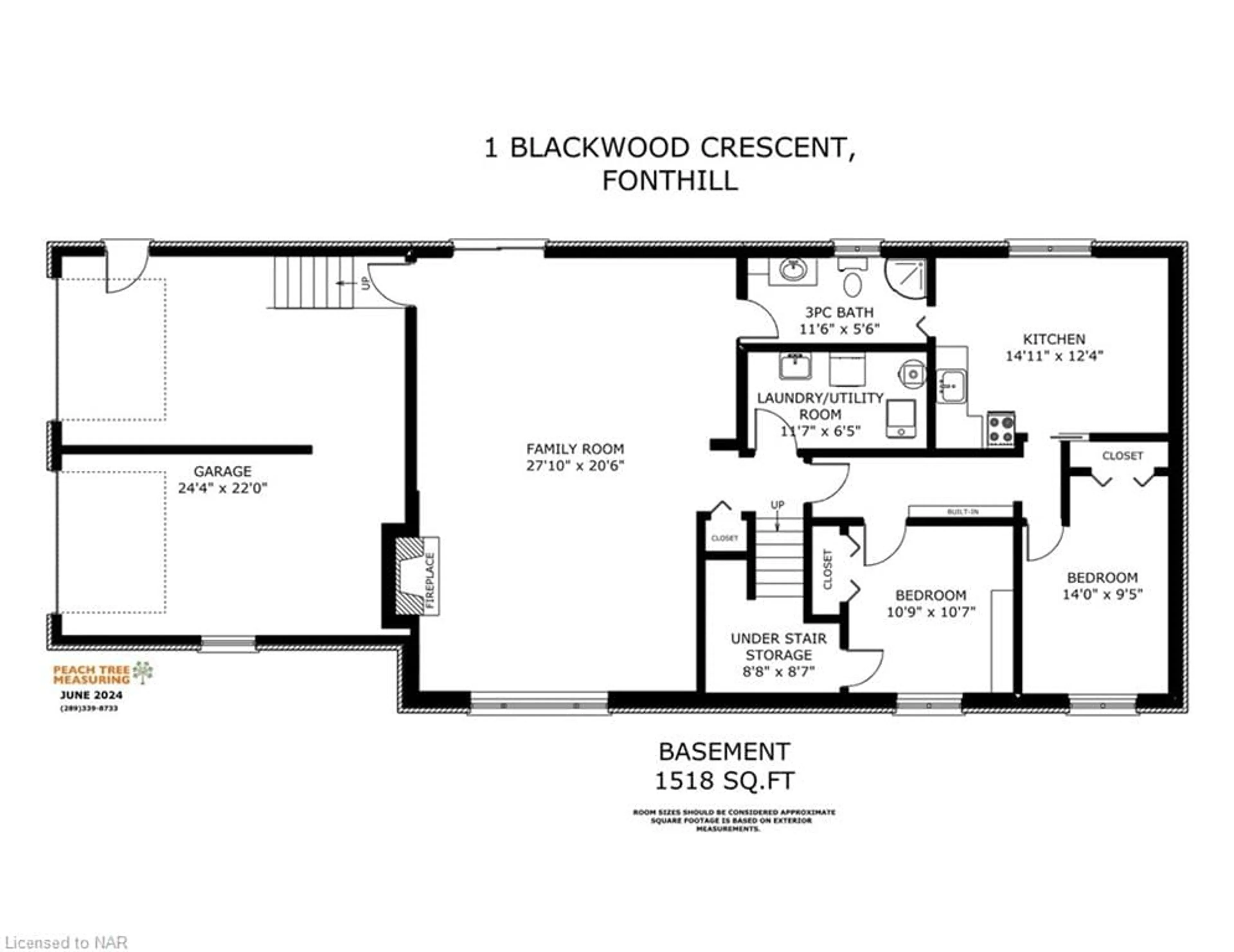 Floor plan for 1 Blackwood Cres, Fonthill Ontario L0S 1E0