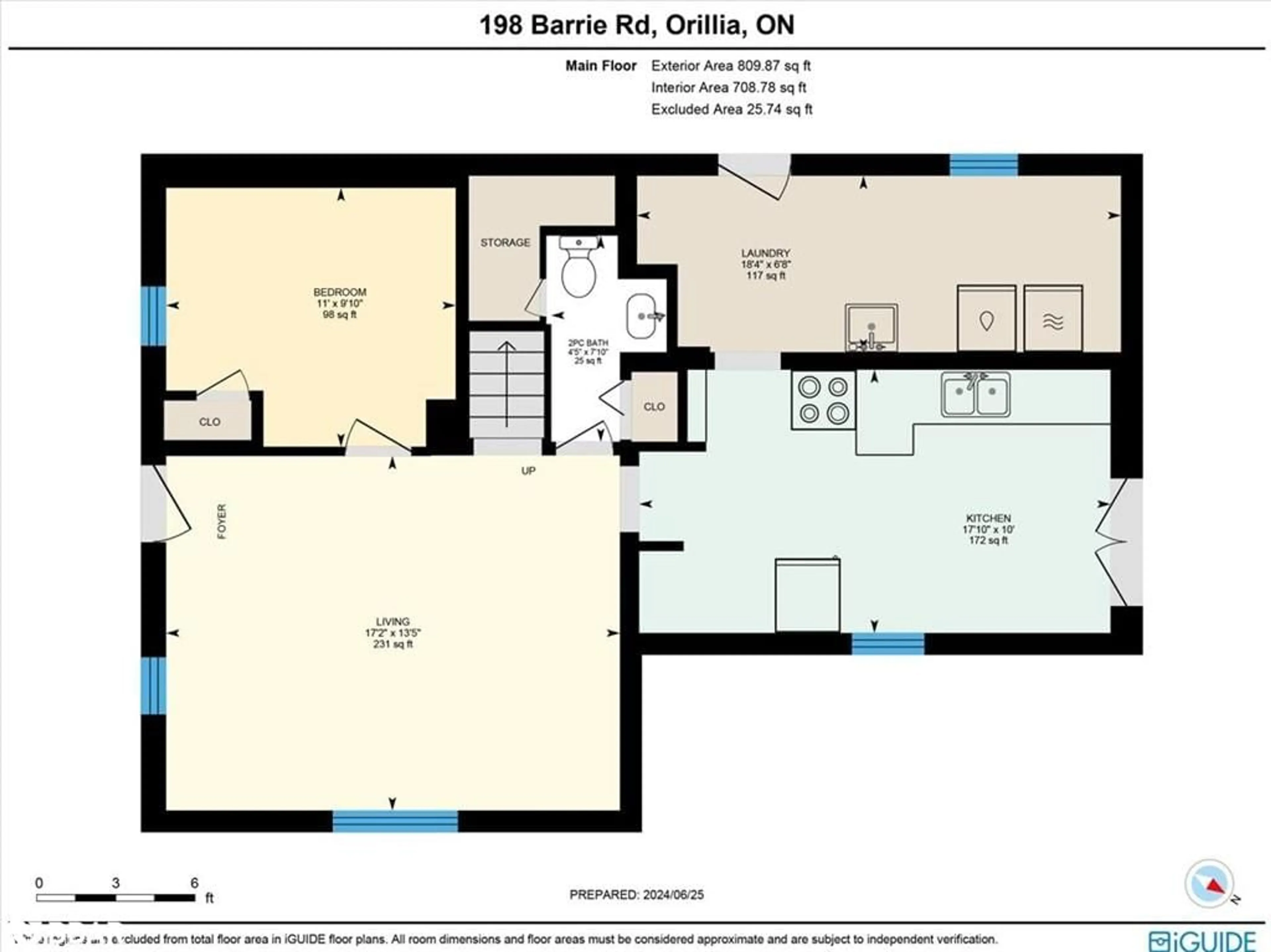 Floor plan for 198 Barrie Rd, Orillia Ontario L3V 2R3