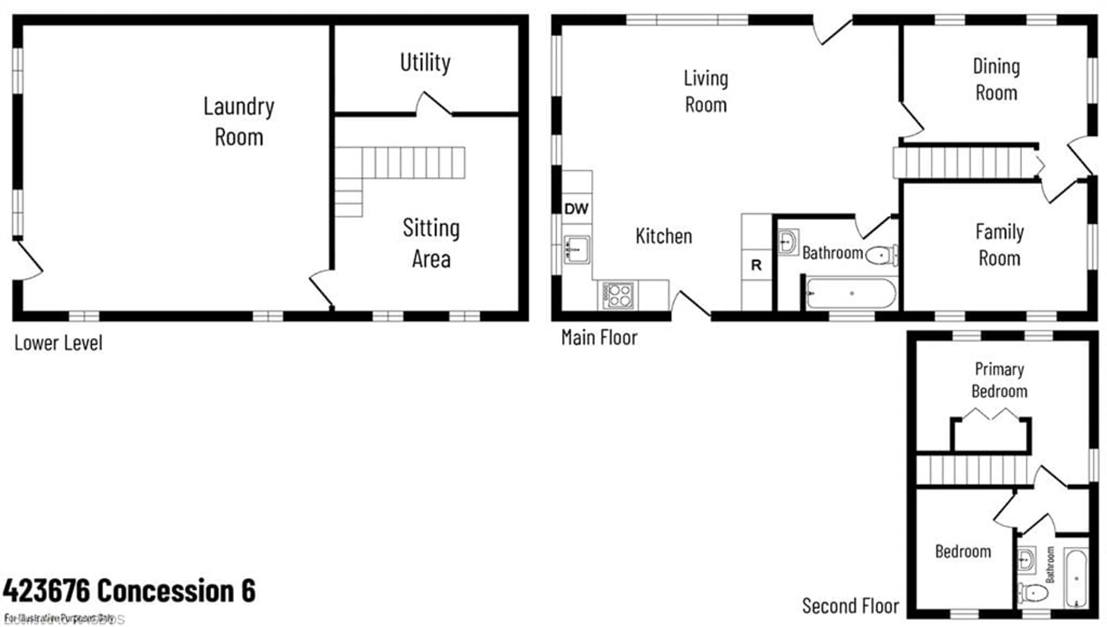 Floor plan for 423676 Concession 6, West Grey Ontario N0C 1H0