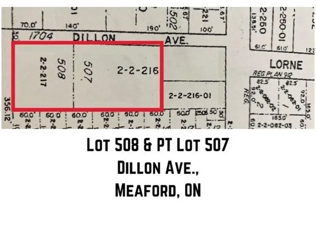 LOT 508 Dillon Ave #& PART LOT 507, Meaford 2