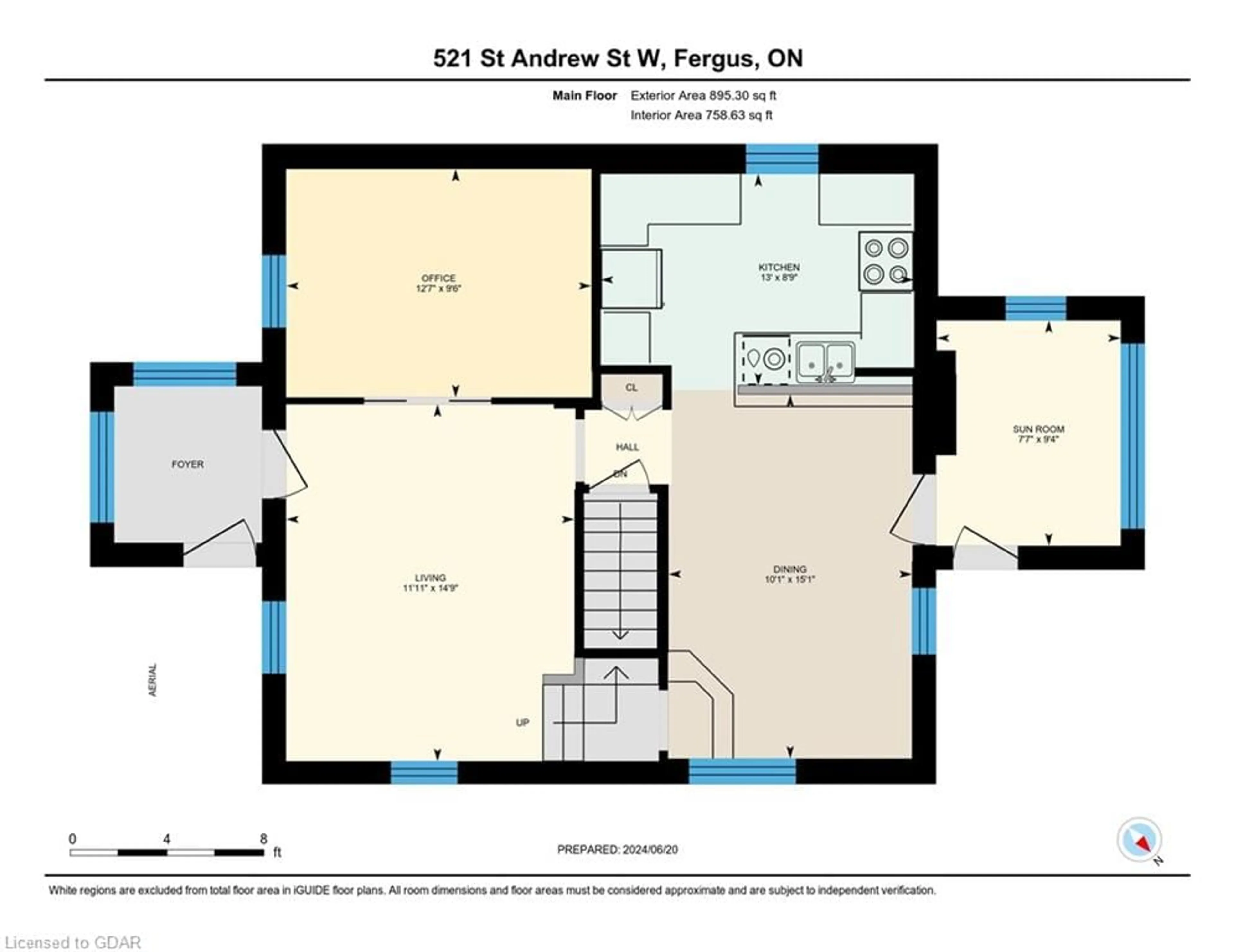 Floor plan for 521 St Andrew St, Fergus Ontario N1M 1P4