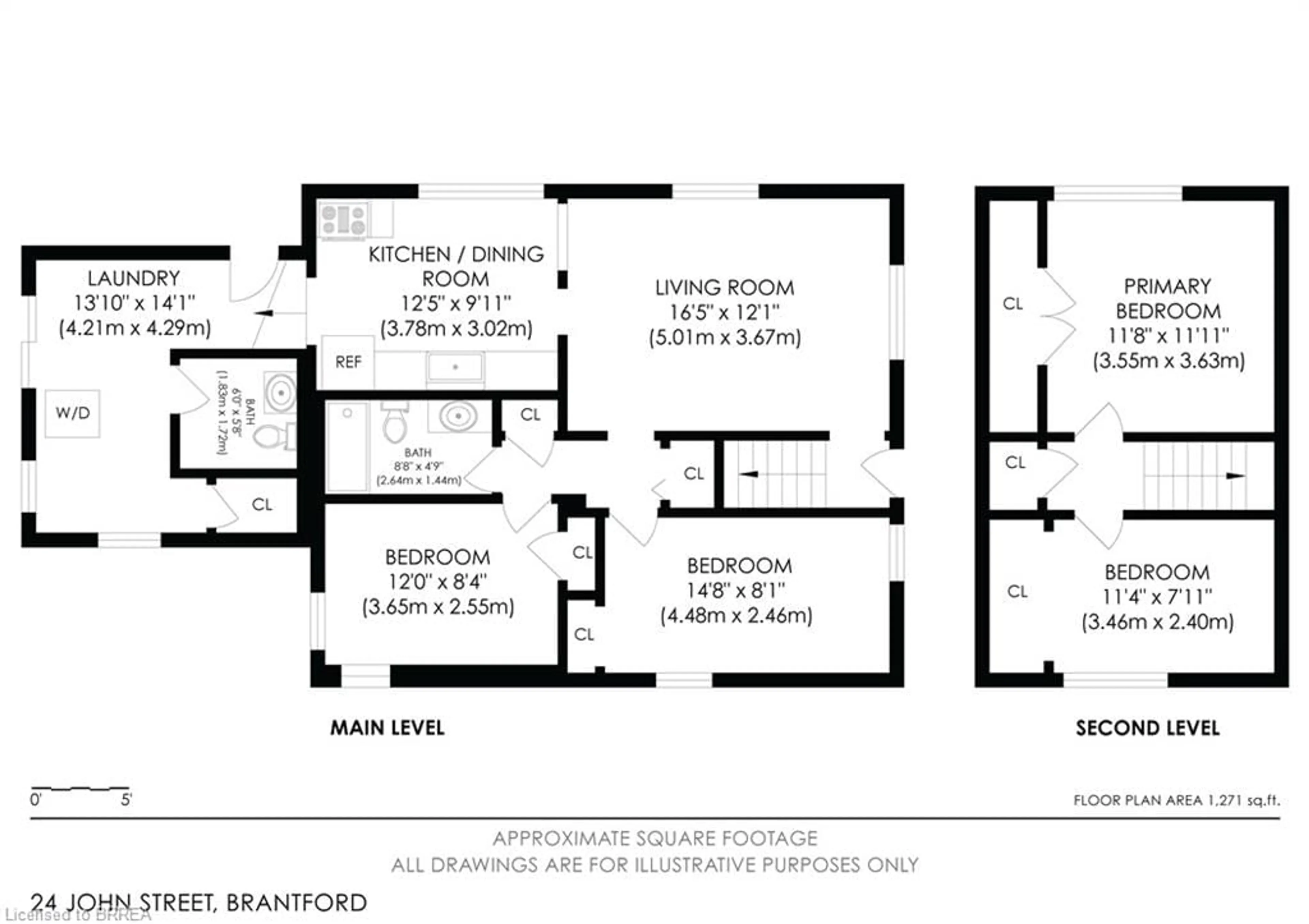 Floor plan for 24 John St, Brantford Ontario N3T 4H7