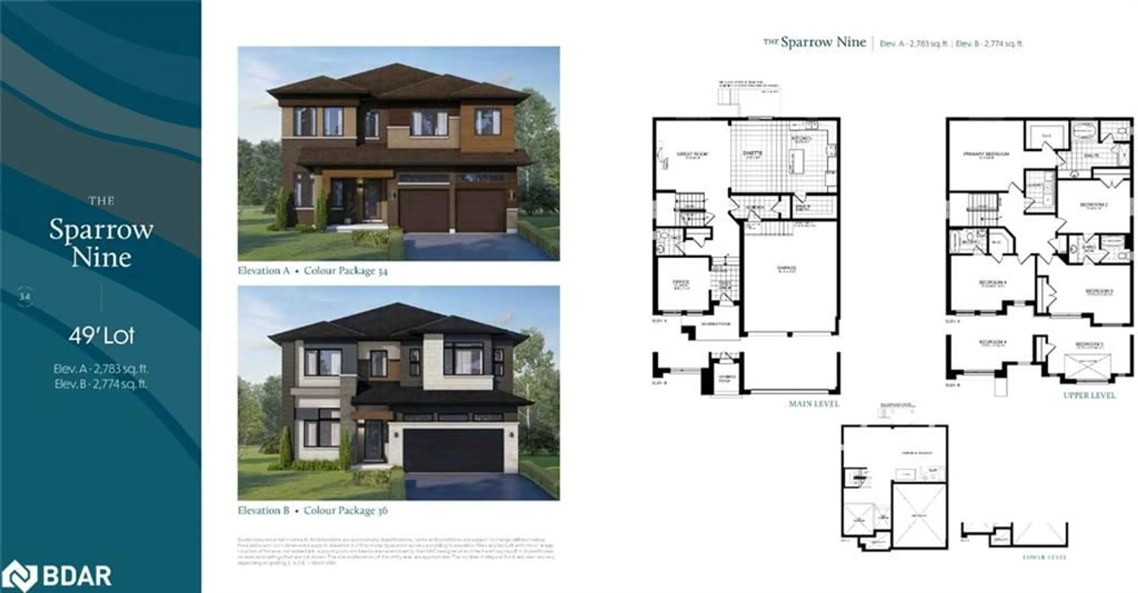 Floor plan for LOT 17 Sandy Acres Ave, Severn Ontario L3V 8R3