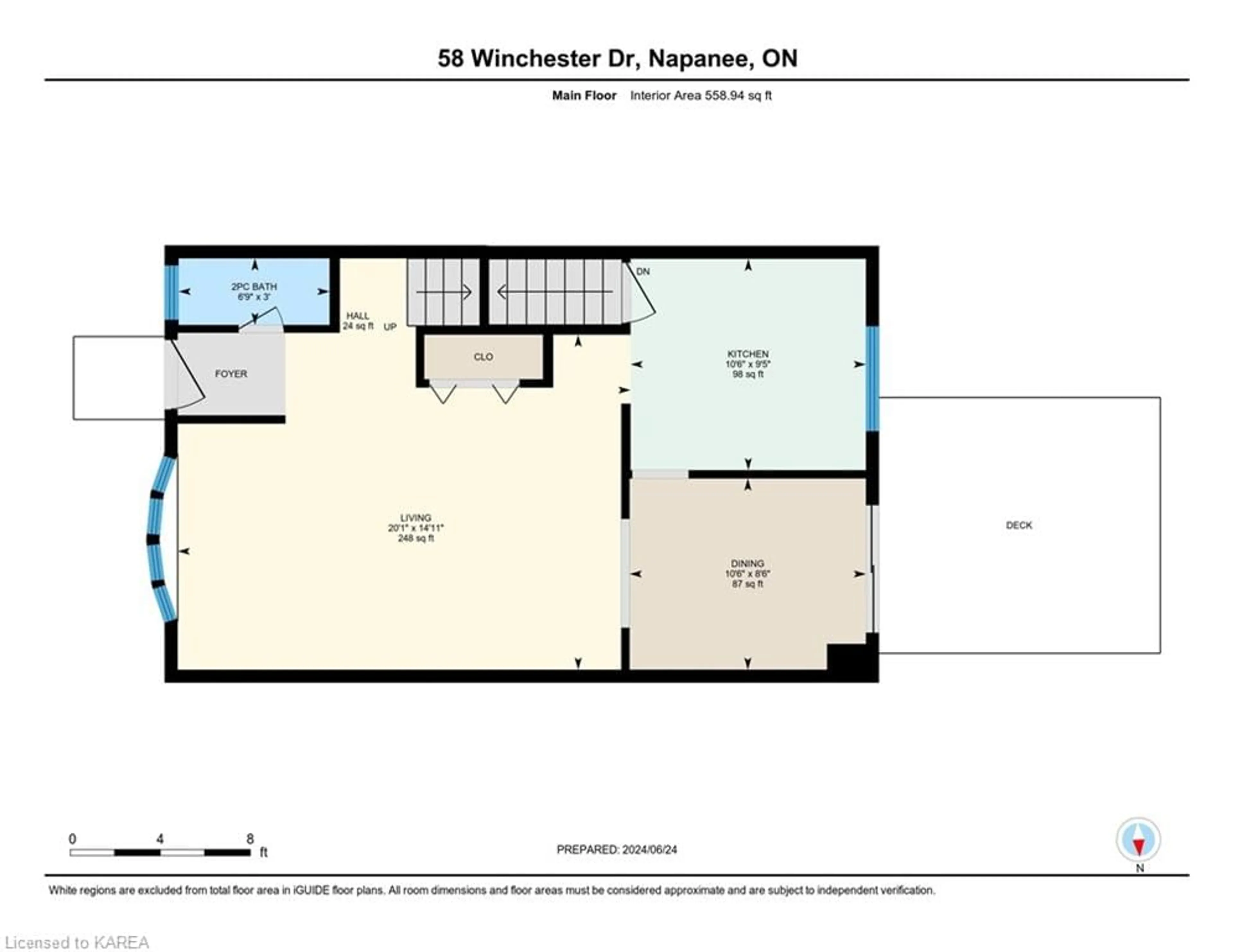 Floor plan for 58 Winchester Dr, Napanee Ontario K7R 3R2