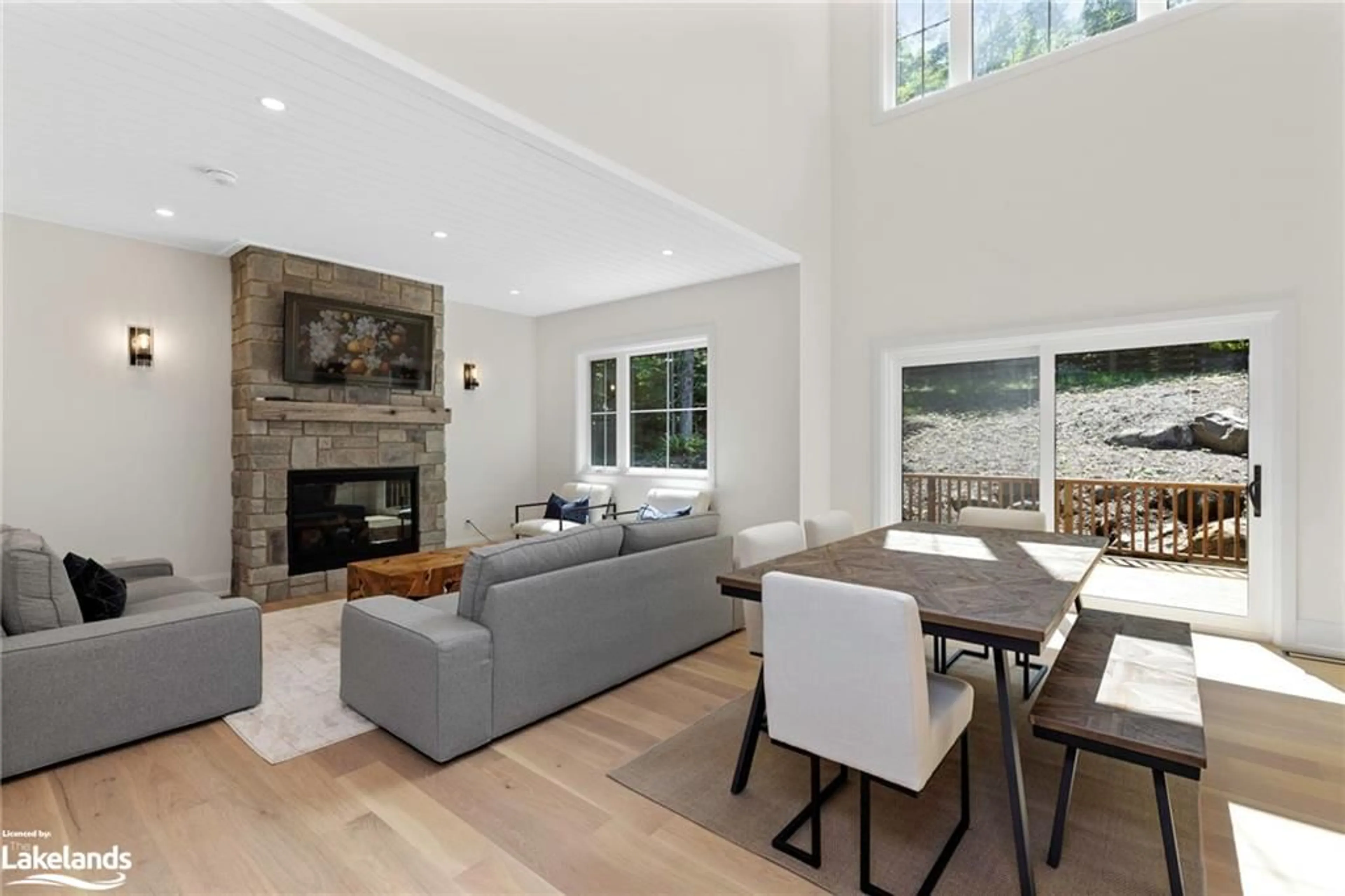 Living room, wood floors for 19 Todholm Drive, Port Carling Ontario P0B 1J0
