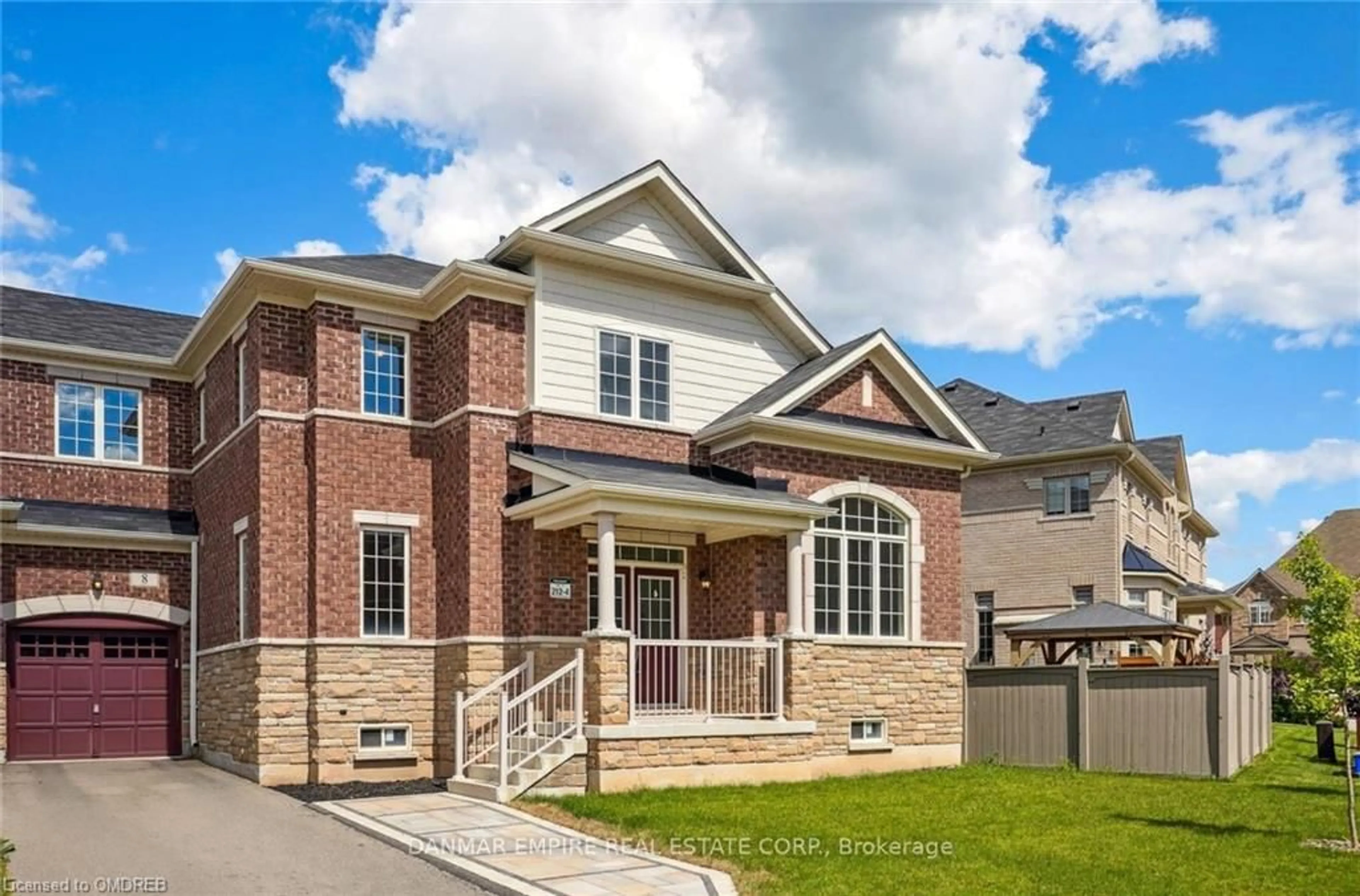 Home with brick exterior material for 8 Slater Mill Place, Waterdown Ontario L0R 2H1