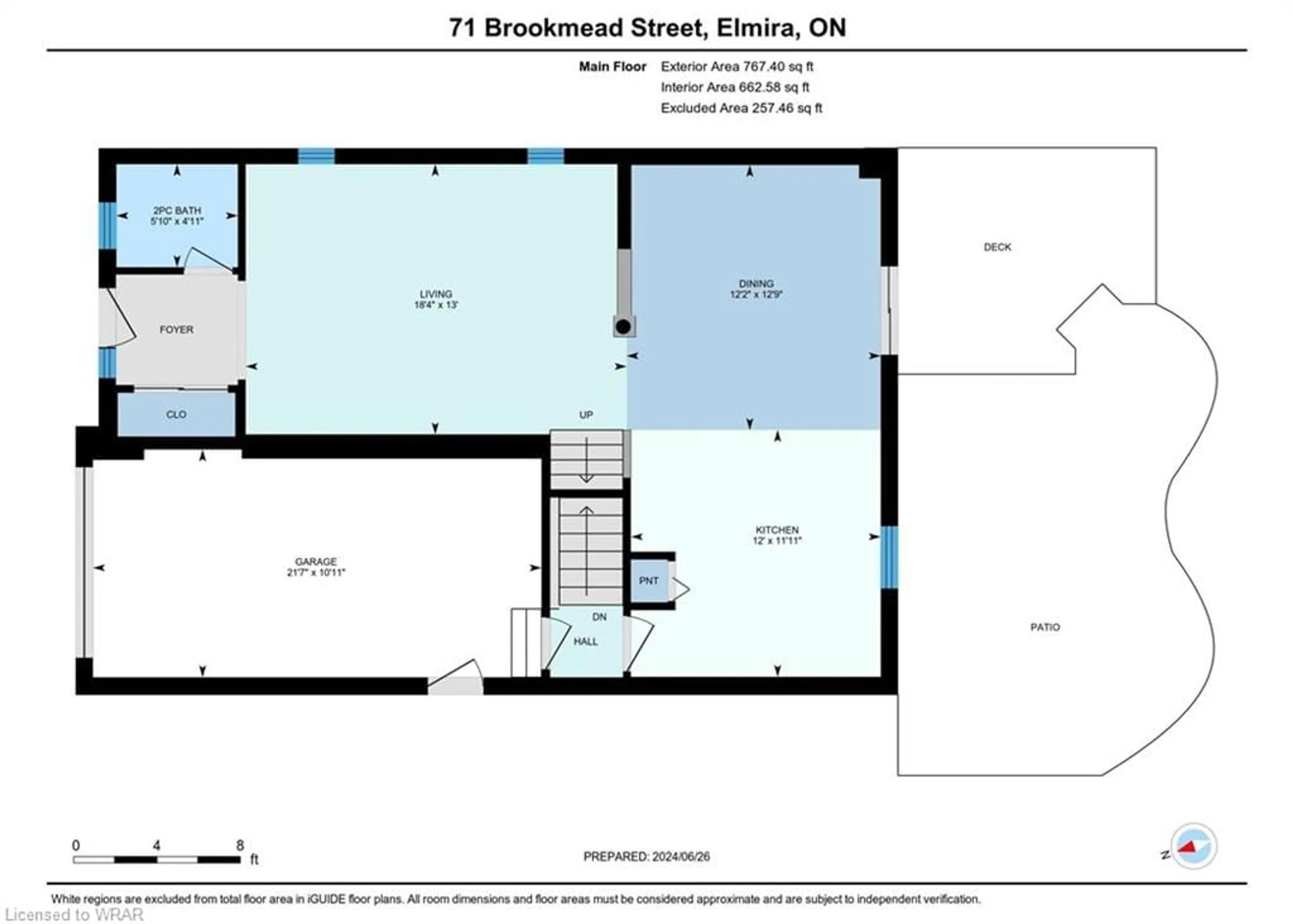 Floor plan for 71 Brookmead St, Elmira Ontario N3B 3L8