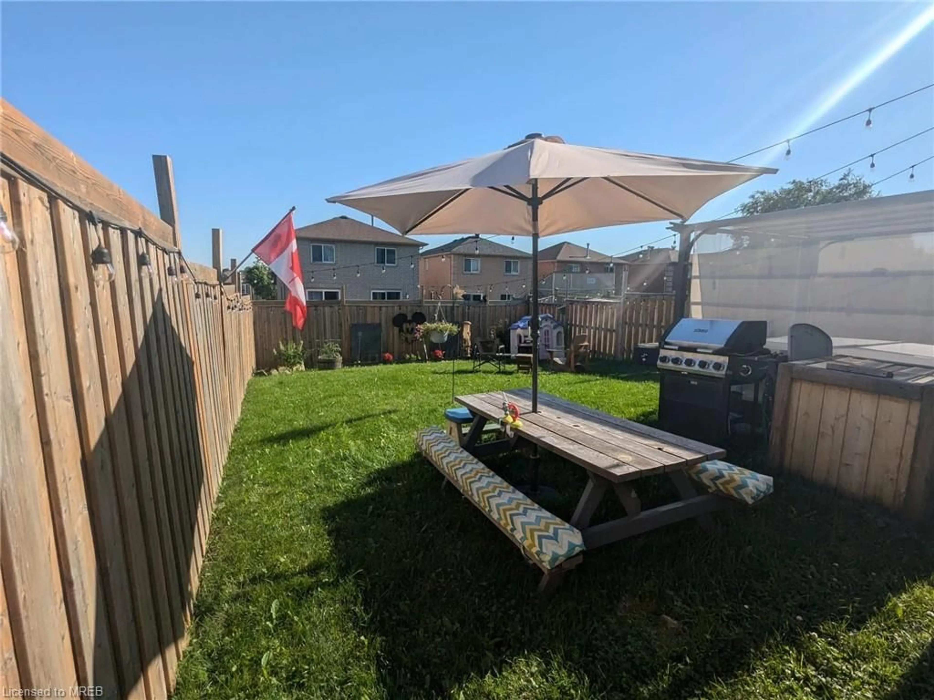 Fenced yard for 48 Dunsmore Lane, Barrie Ontario L4M 6Z9