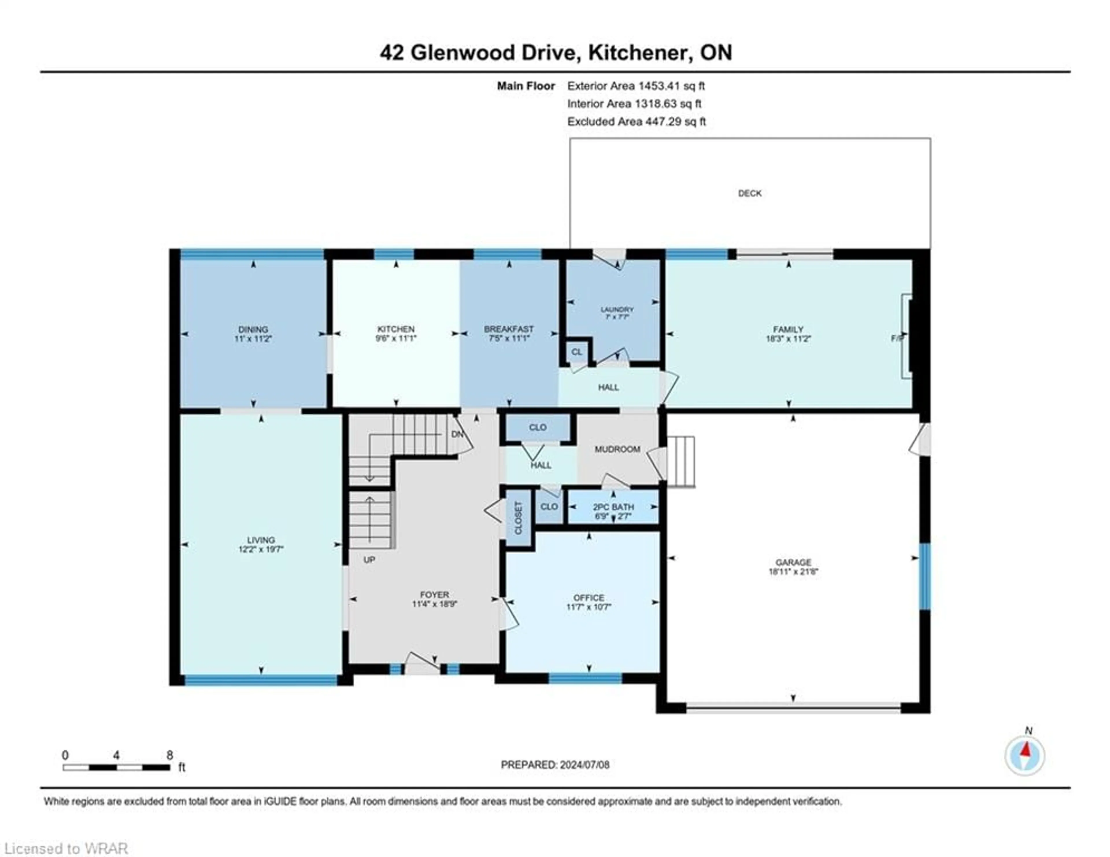 Floor plan for 42 Glenwood Dr, Kitchener Ontario N2A 1H7