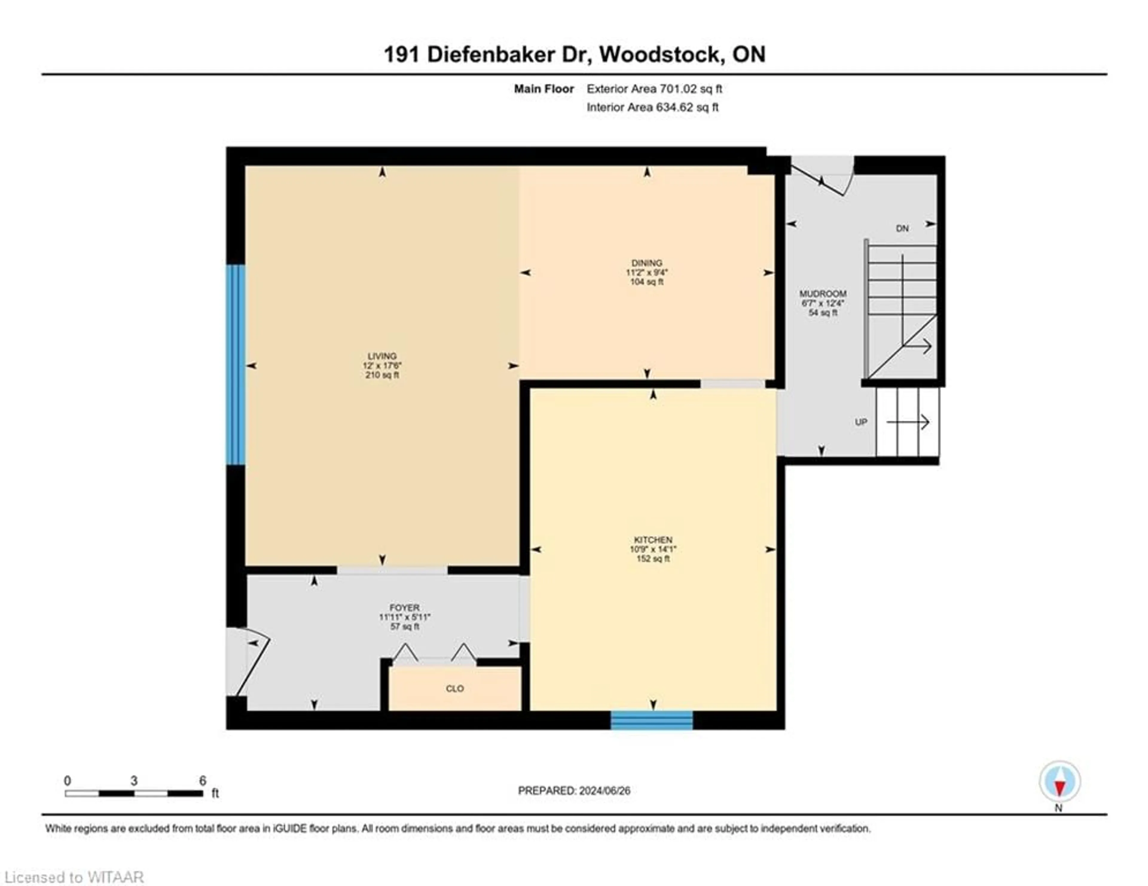 Floor plan for 191 Diefenbaker Dr, Woodstock Ontario N4S 8K1