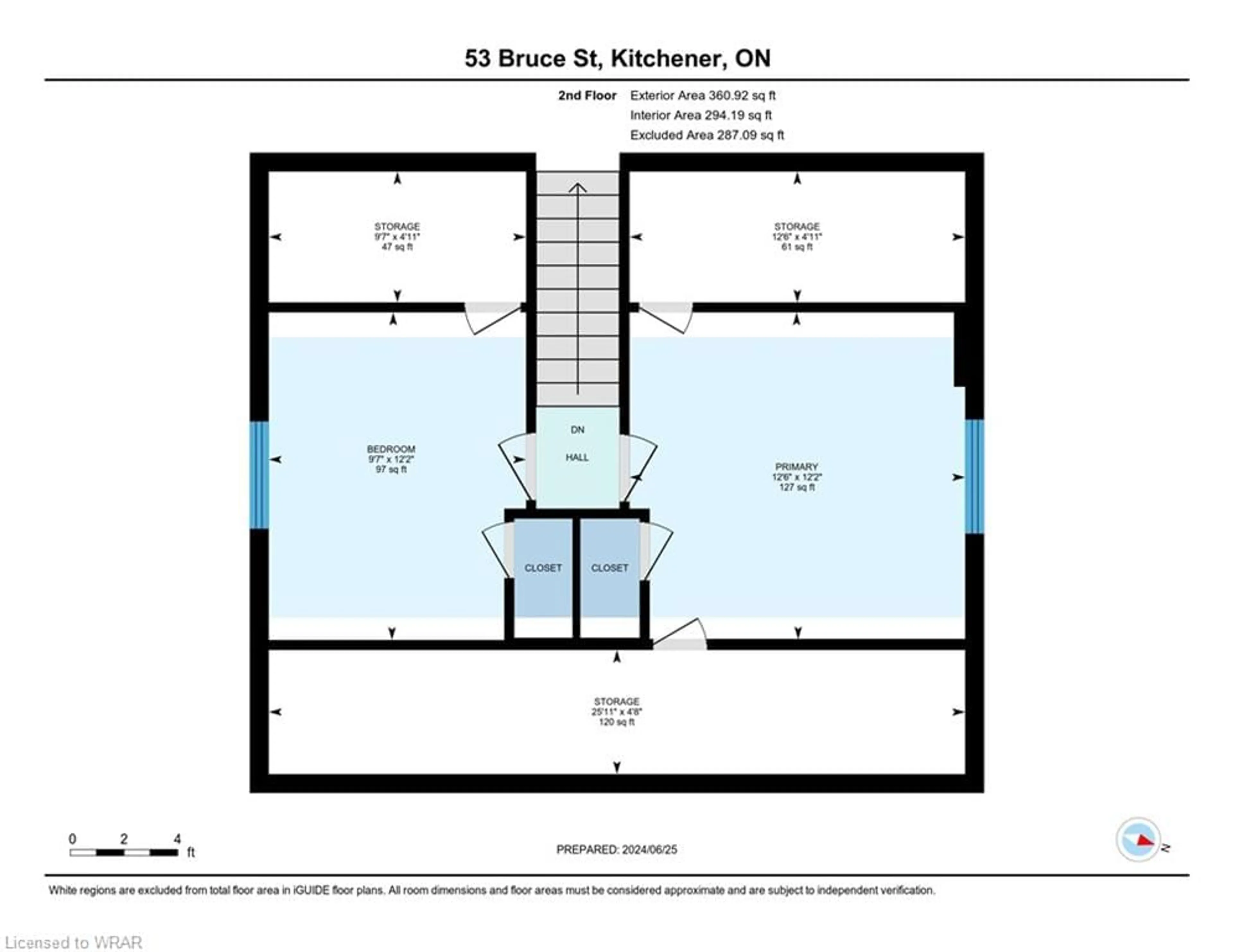 Floor plan for 53 Bruce St, Kitchener Ontario N2B 1Y6