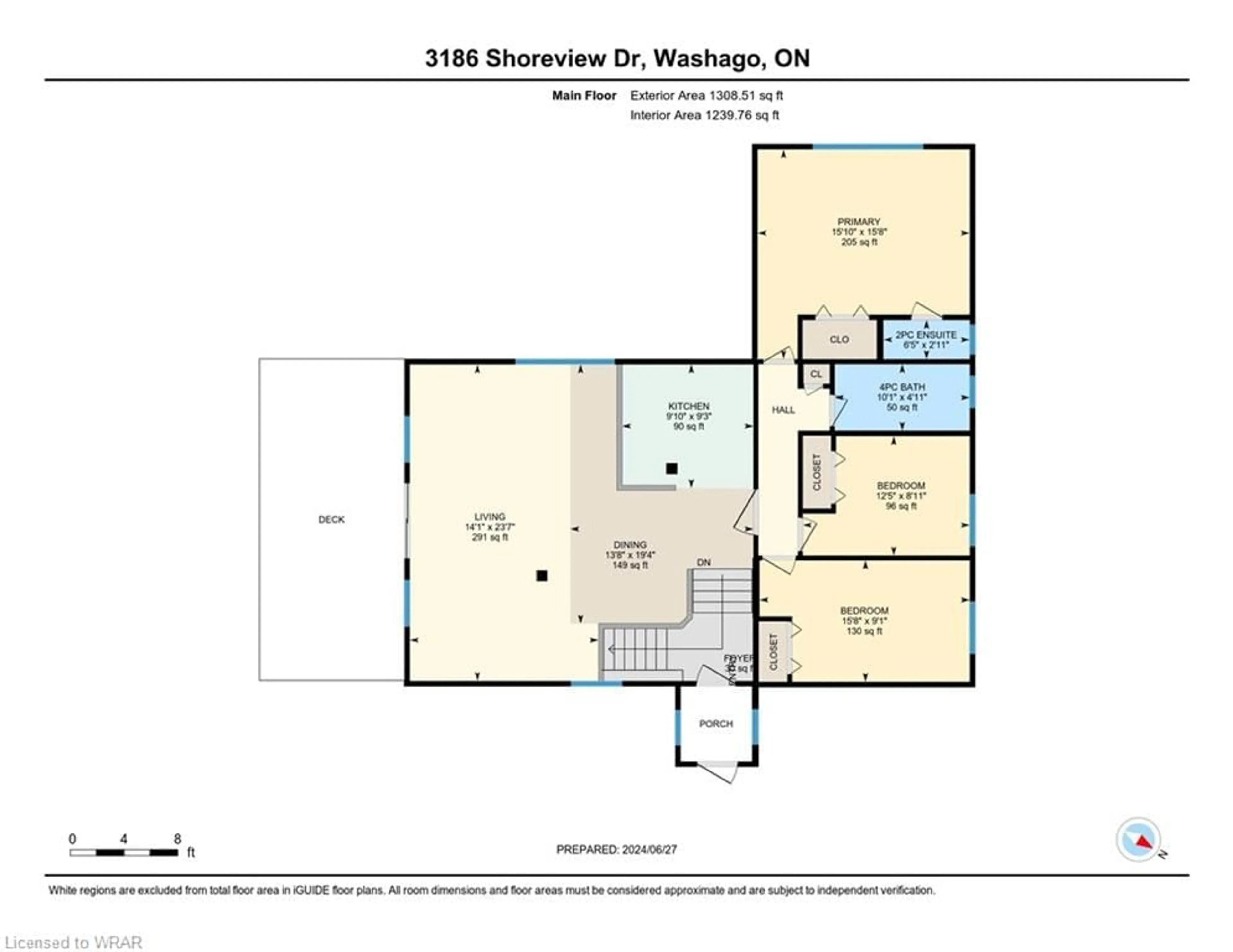 Floor plan for 3186 Shoreview Dr, Washago Ontario L0K 2B0