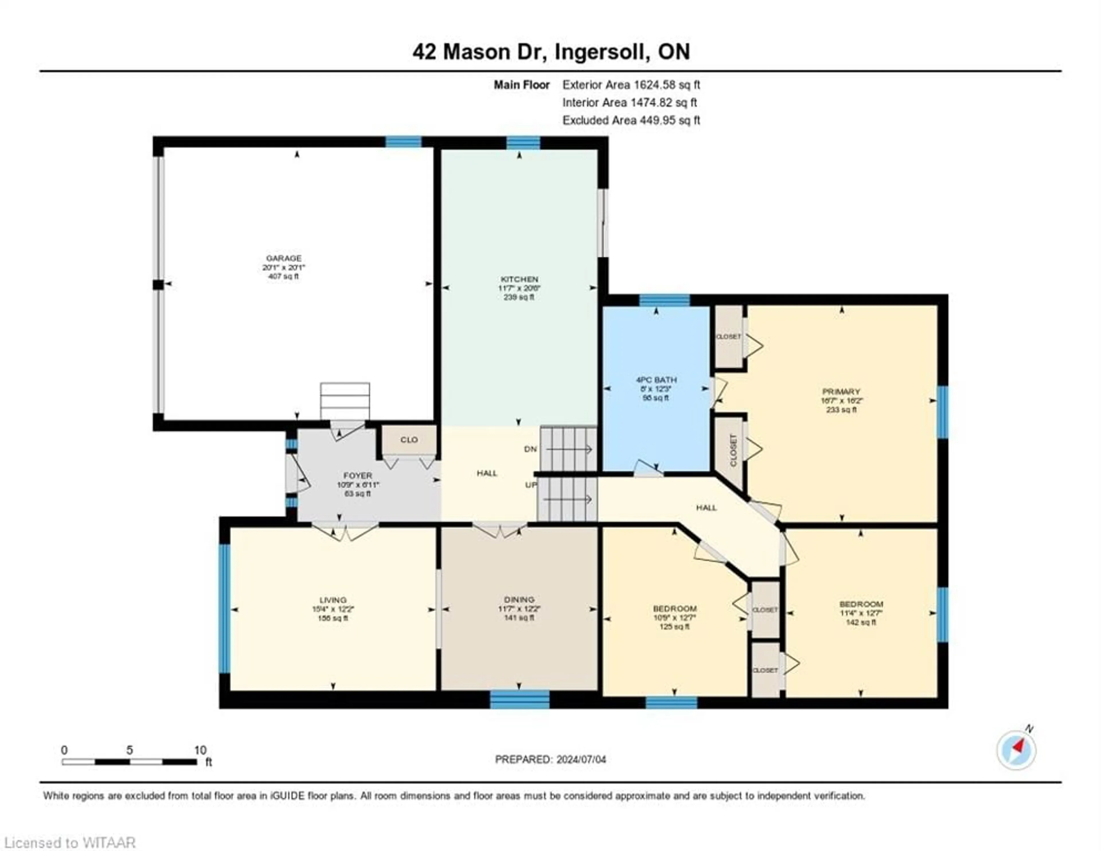 Floor plan for 42 Mason Dr, Ingersoll Ontario N5C 4A5