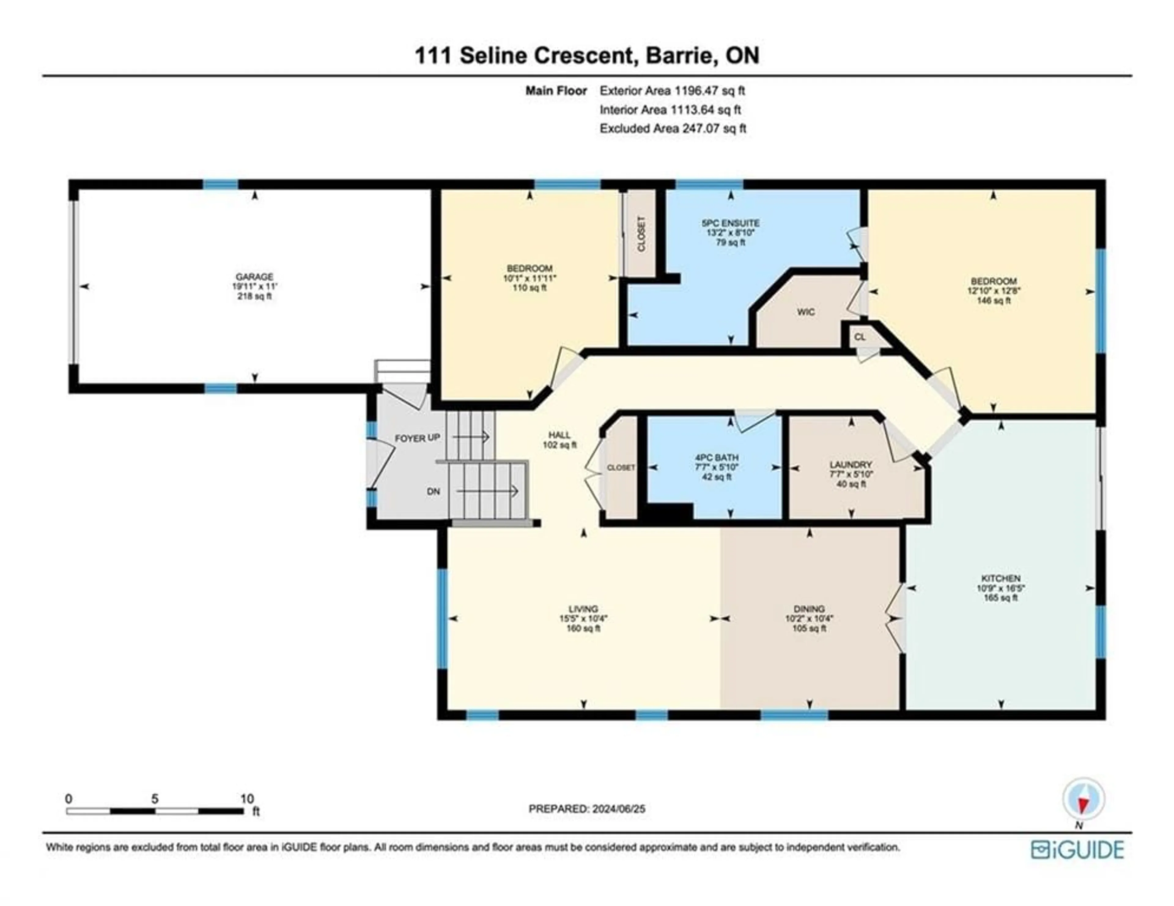 Floor plan for 111 Seline Cres, Barrie Ontario L4N 5V7