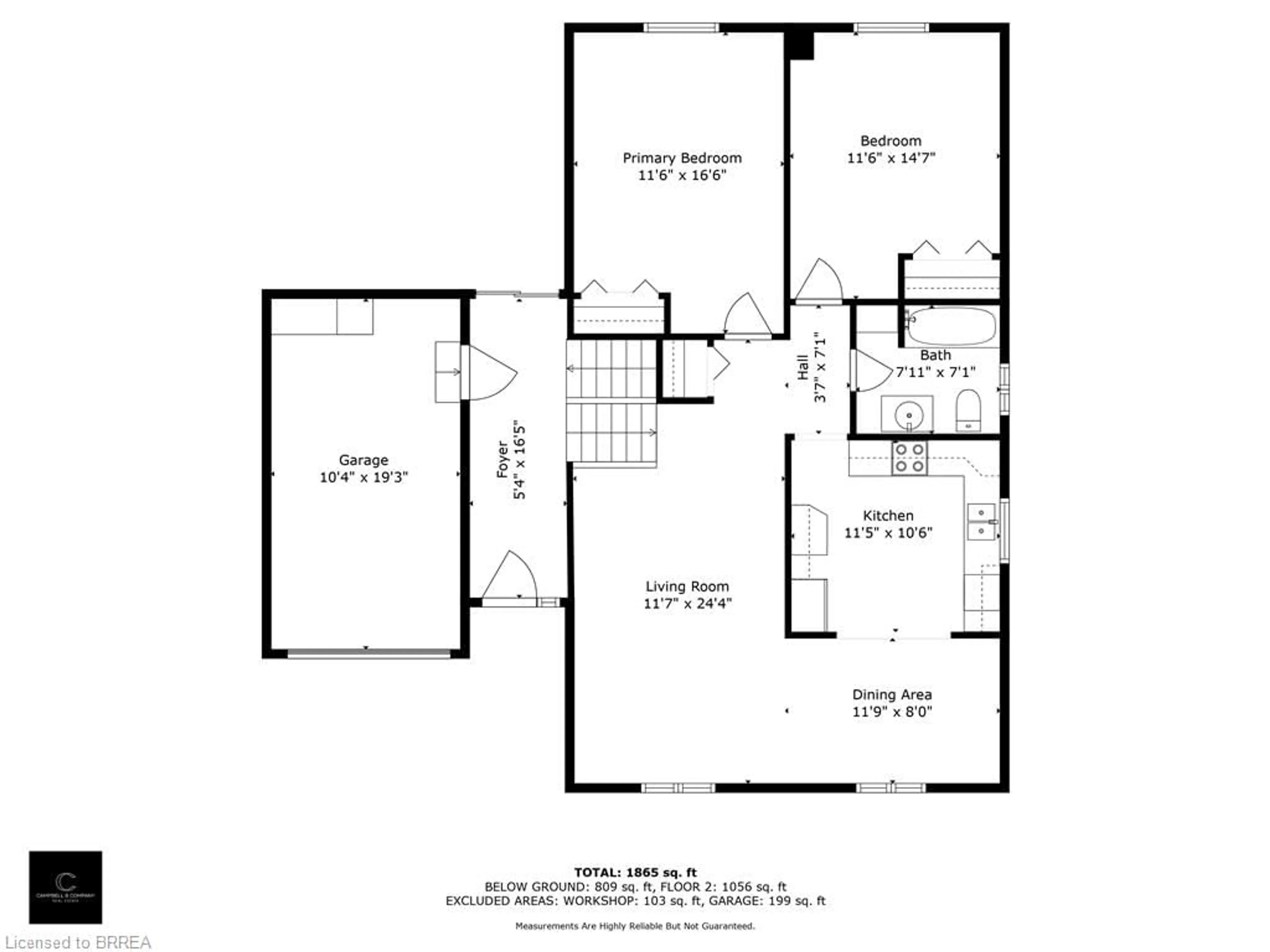 Floor plan for 68 Myrtleville Dr, Brantford Ontario N3V 1C4