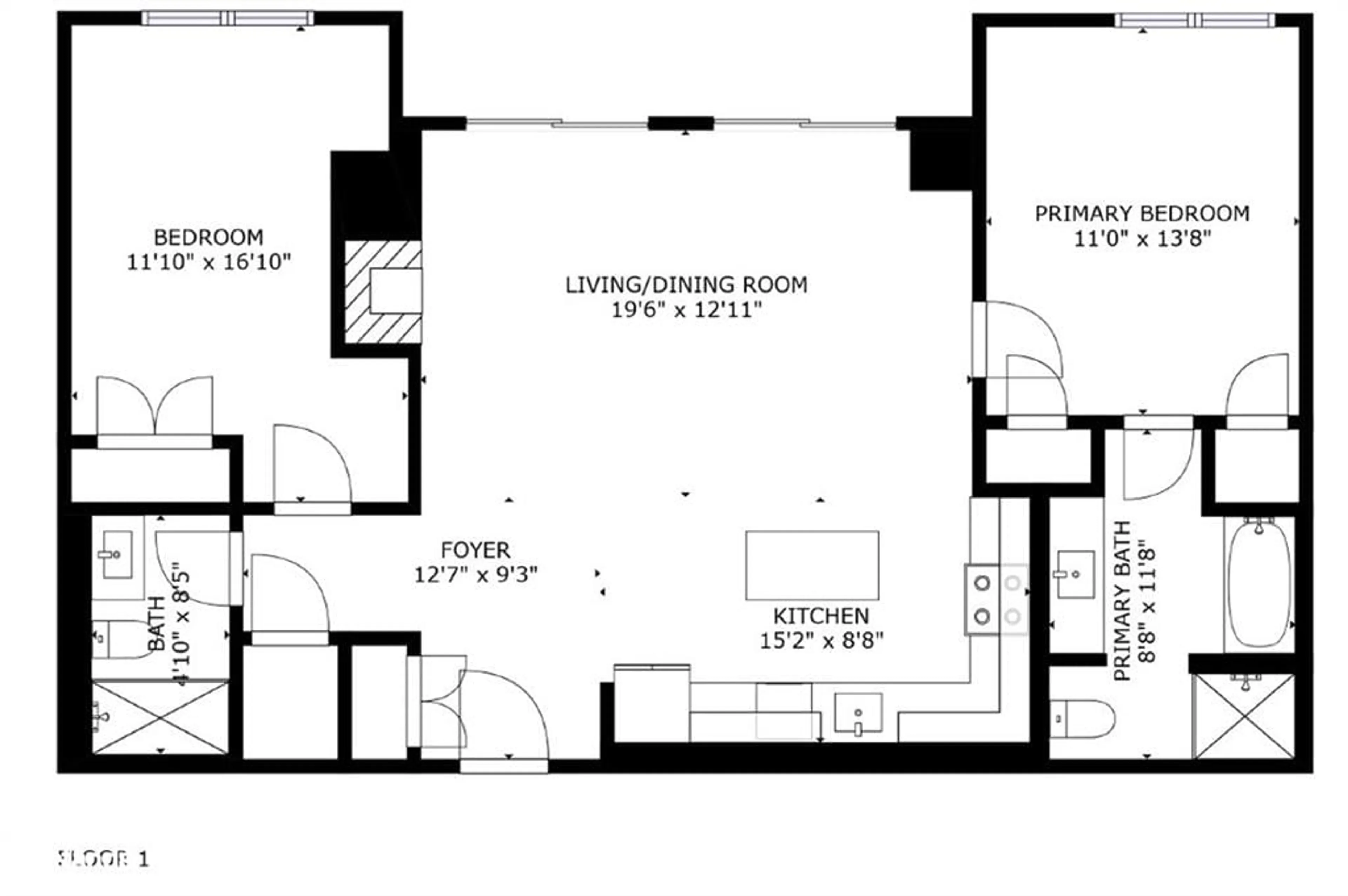Floor plan for 25 Pen Lake Point Rd #318, Huntsville Ontario P1H 2E8