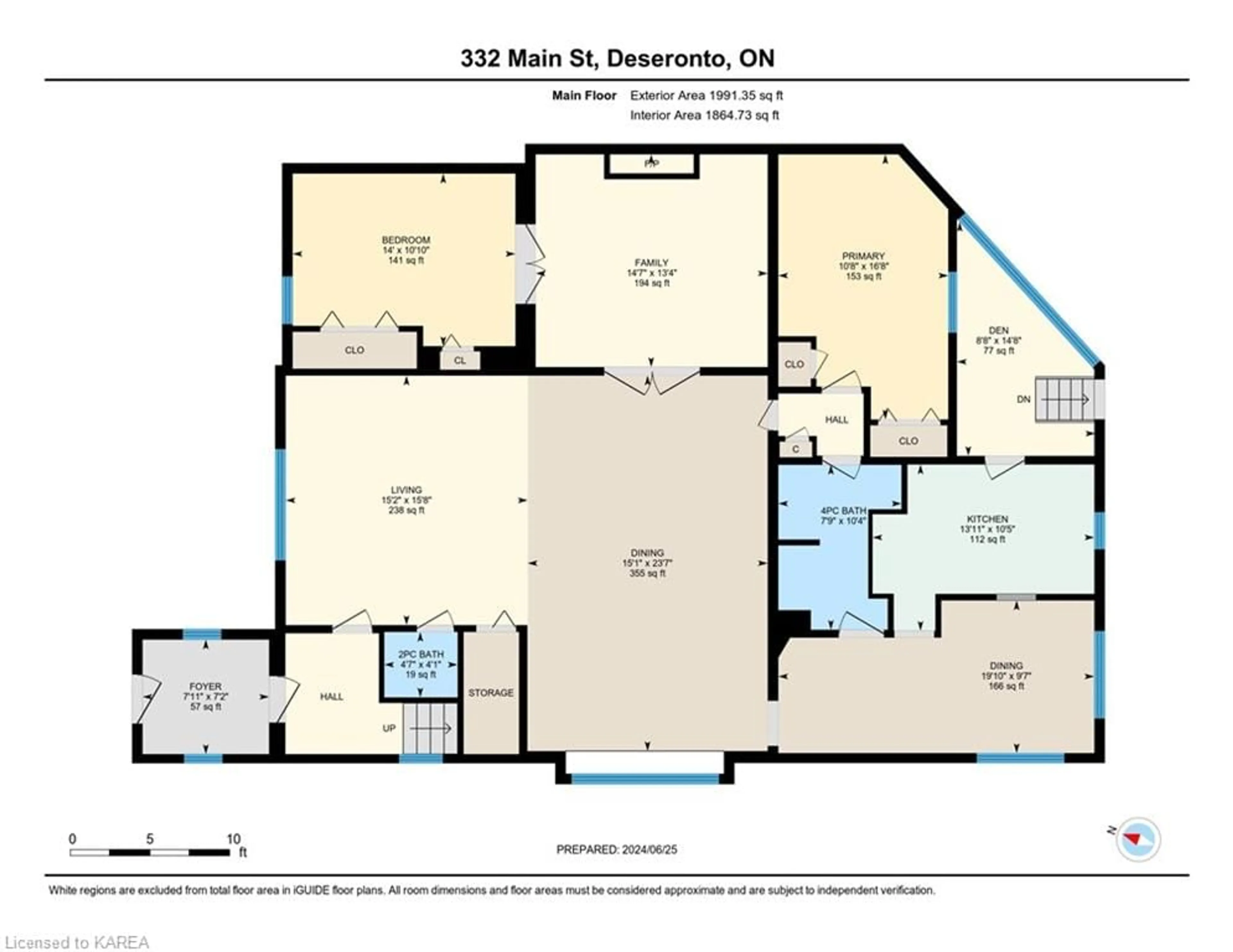 Floor plan for 332 Main St, Deseronto Ontario K0K 1X0