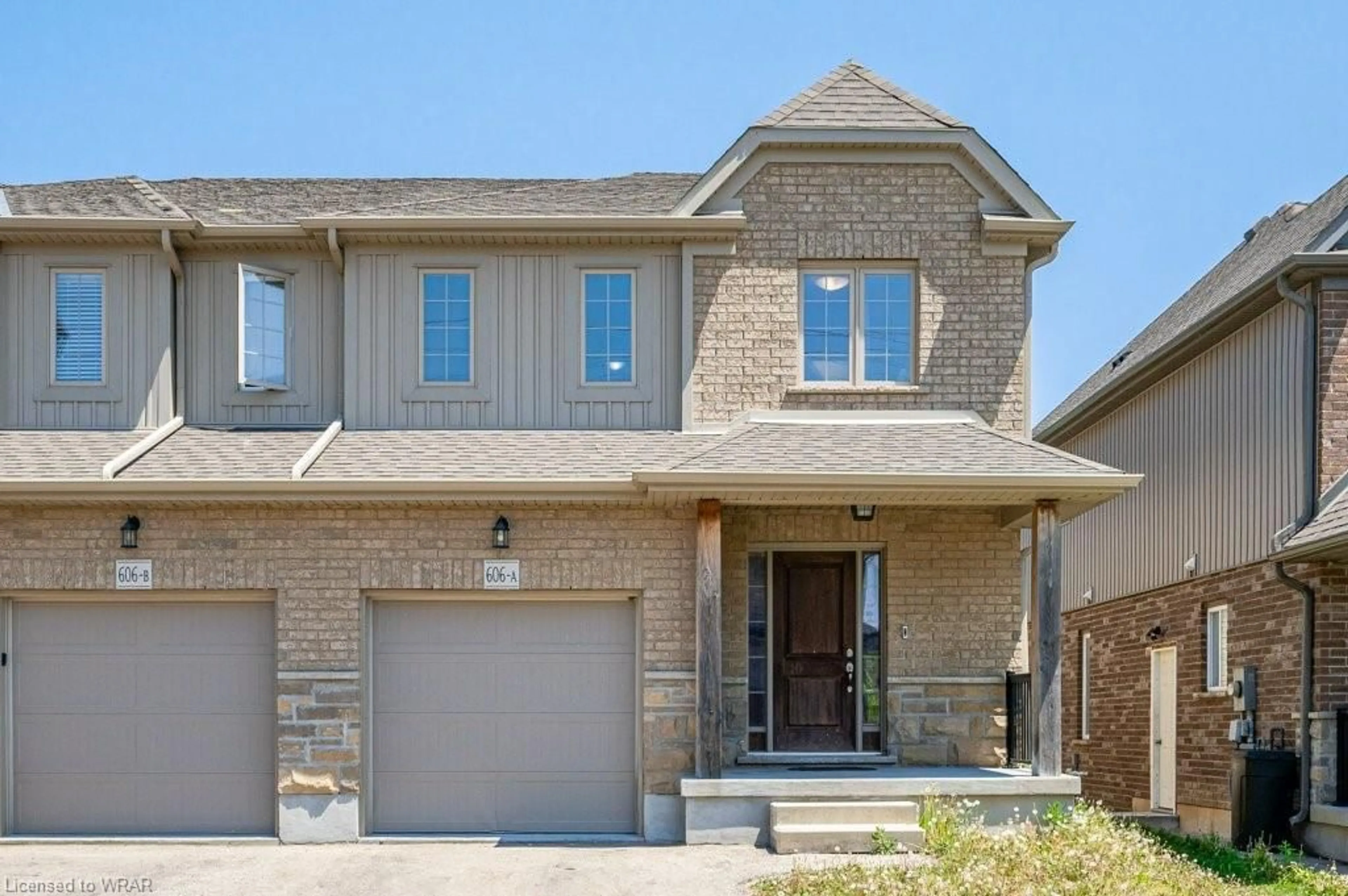 Home with brick exterior material for 606-A Montpellier Dr, Waterloo Ontario N2T 0B2