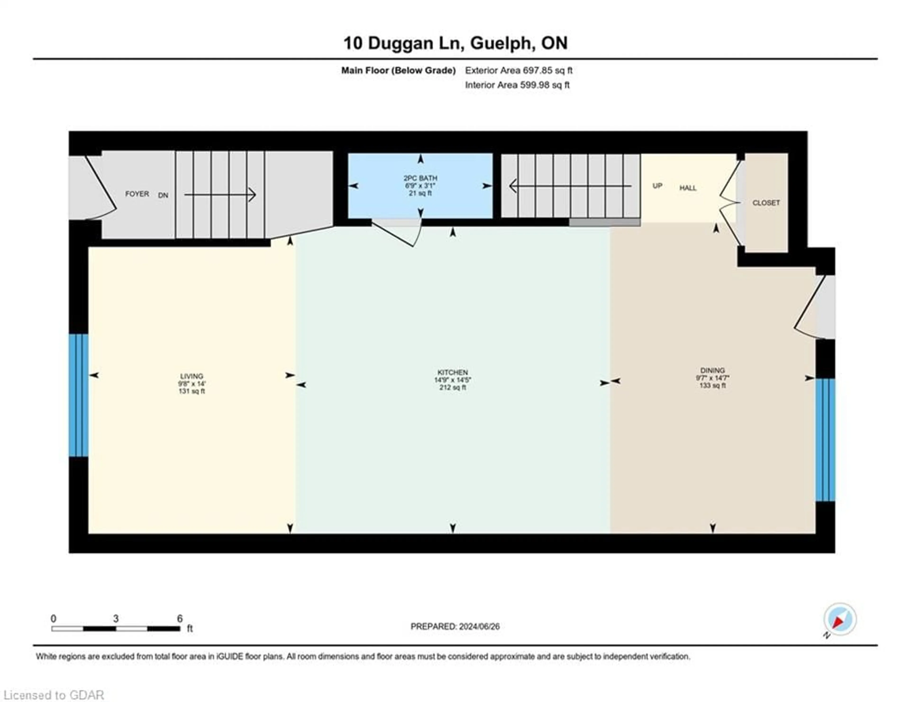 Floor plan for 10 Duggan Lane, Guelph Ontario N1G 5H5