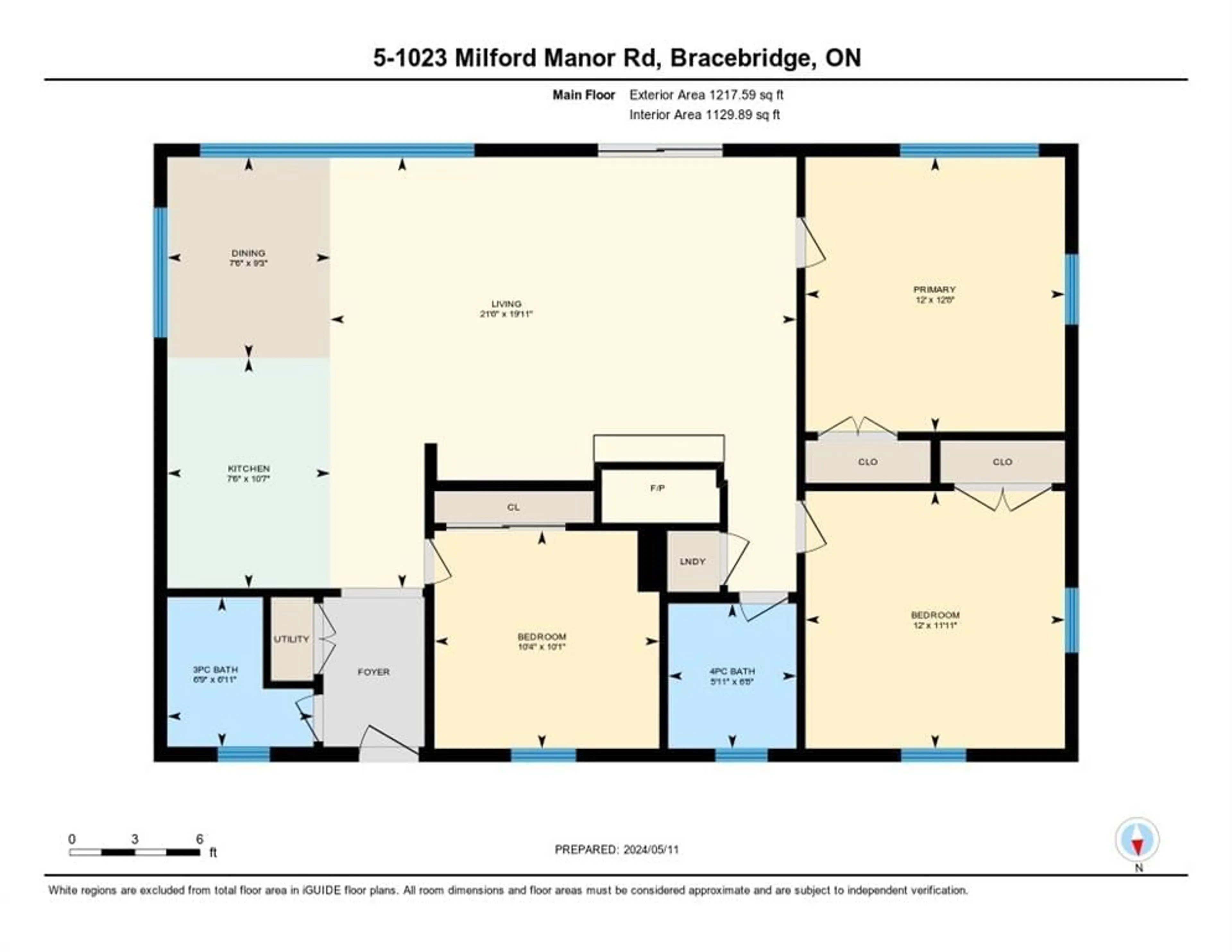 Floor plan for 1023 Milford Manor Rd #5, Milford Bay Ontario P1L 1X4