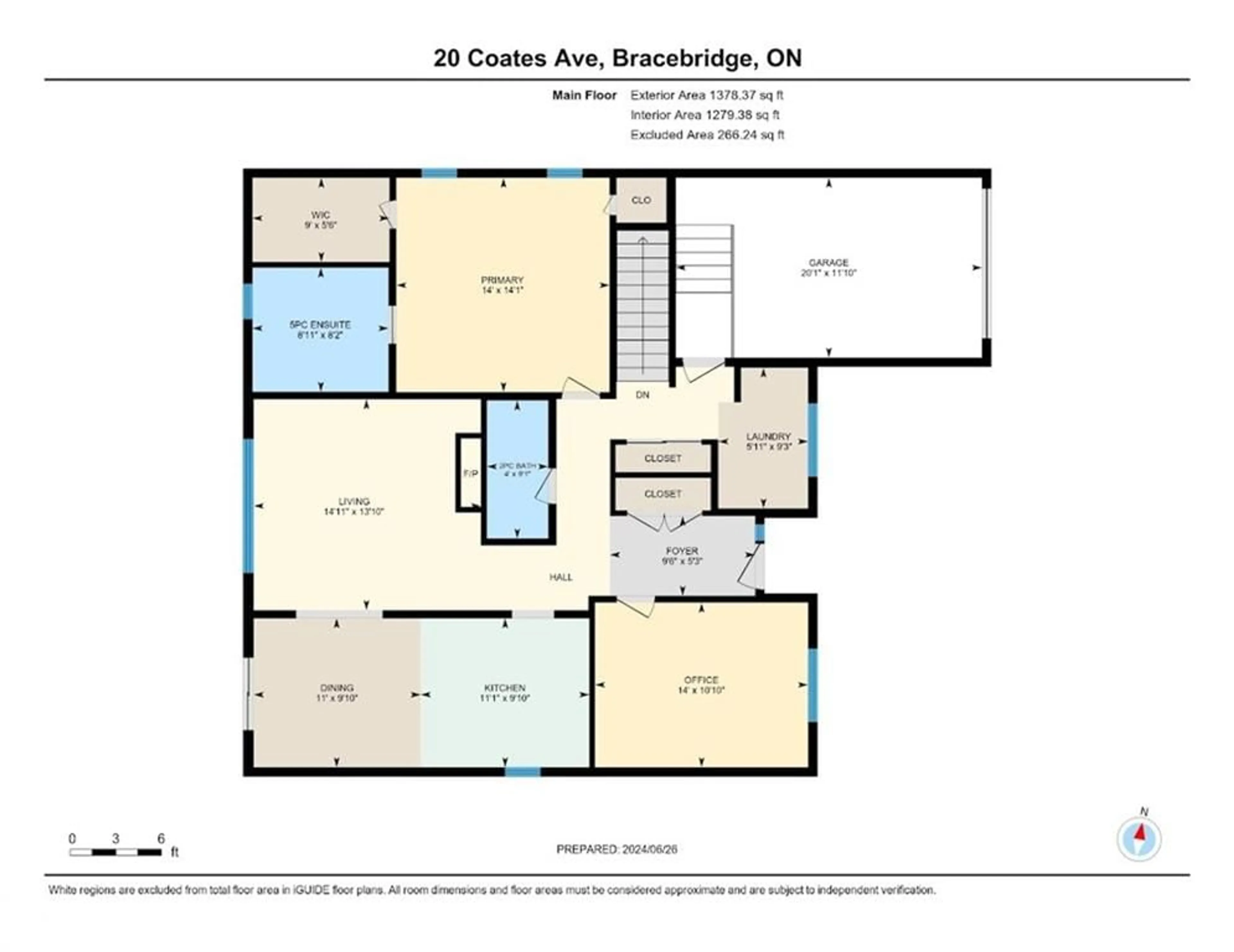 Floor plan for 20 Coates Ave, Bracebridge Ontario P1L 1Y5