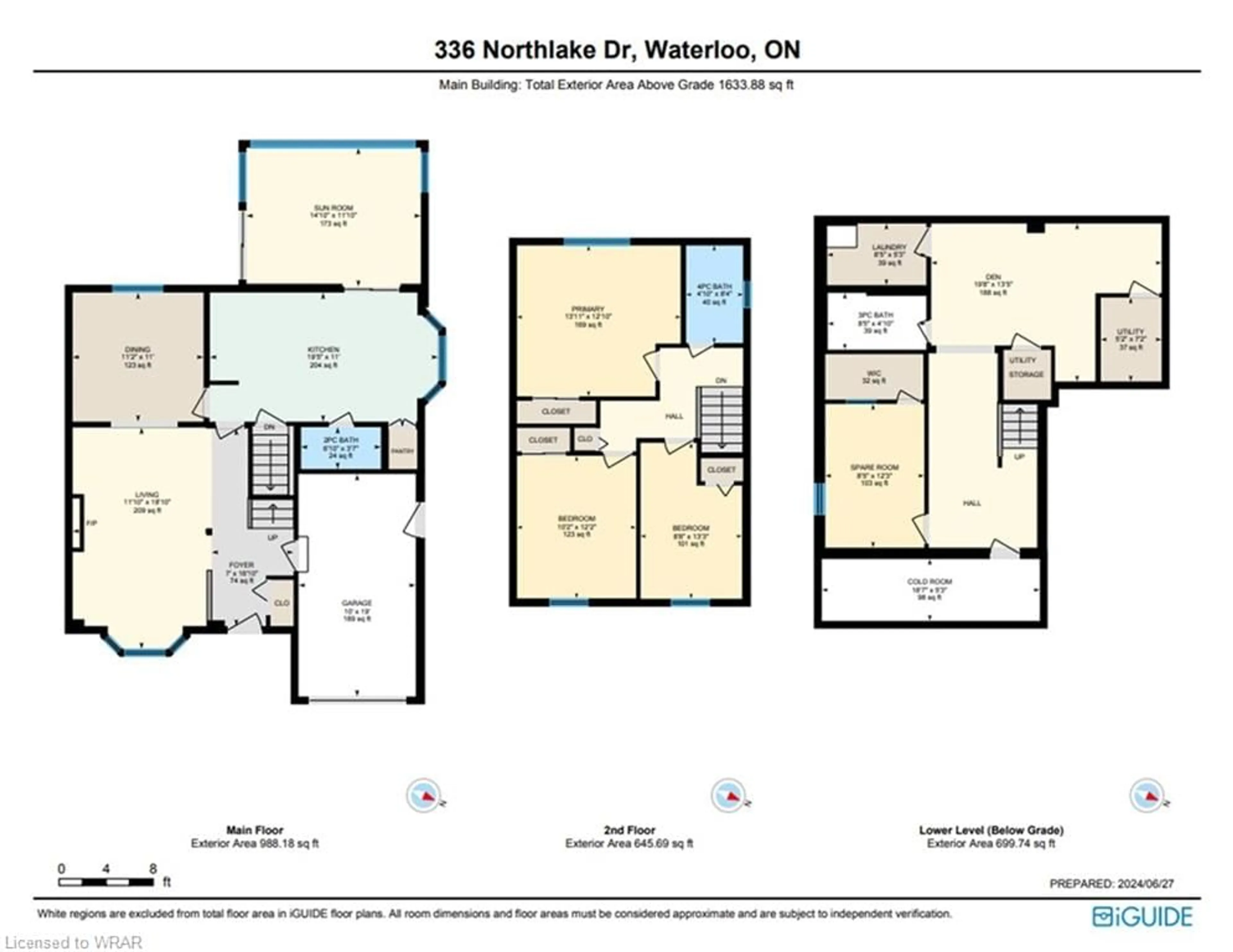 Floor plan for 336 Northlake Dr, Waterloo Ontario N2V 1R1