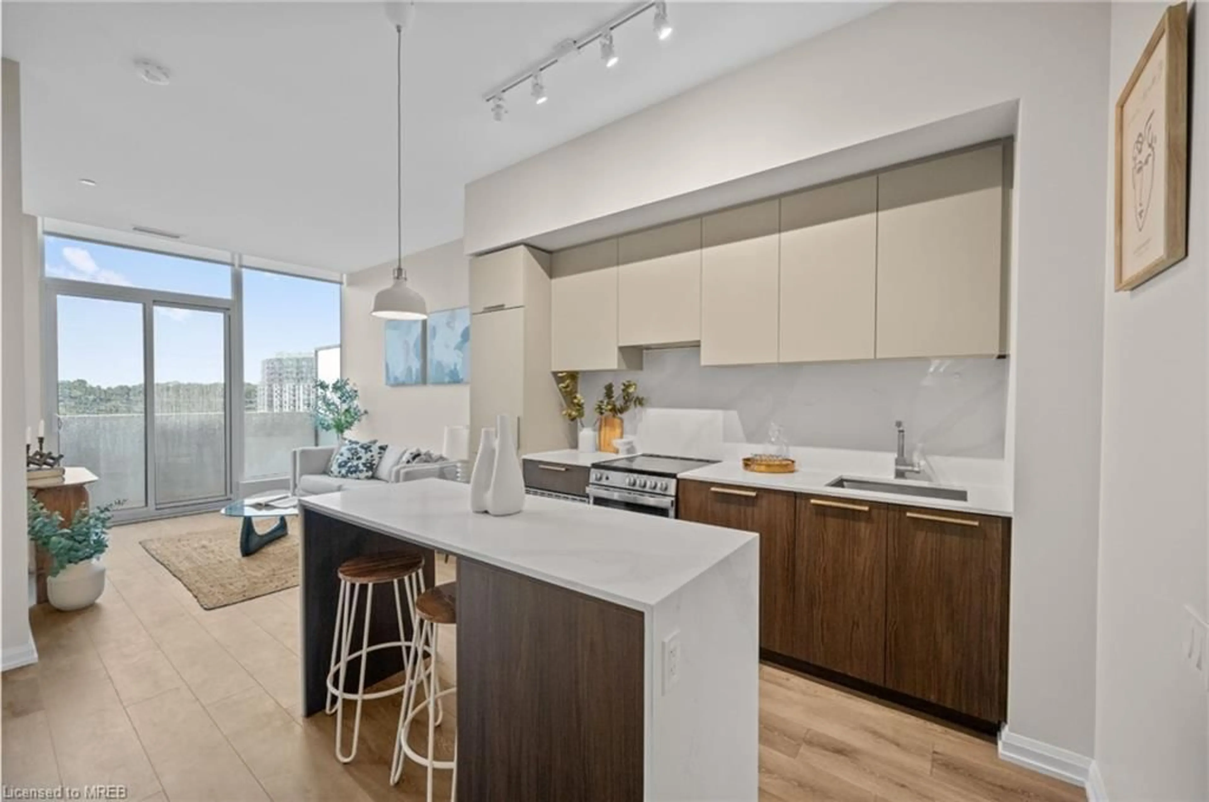 Contemporary kitchen for 4208 Dundas St #PH810, Toronto Ontario M8X 0B1