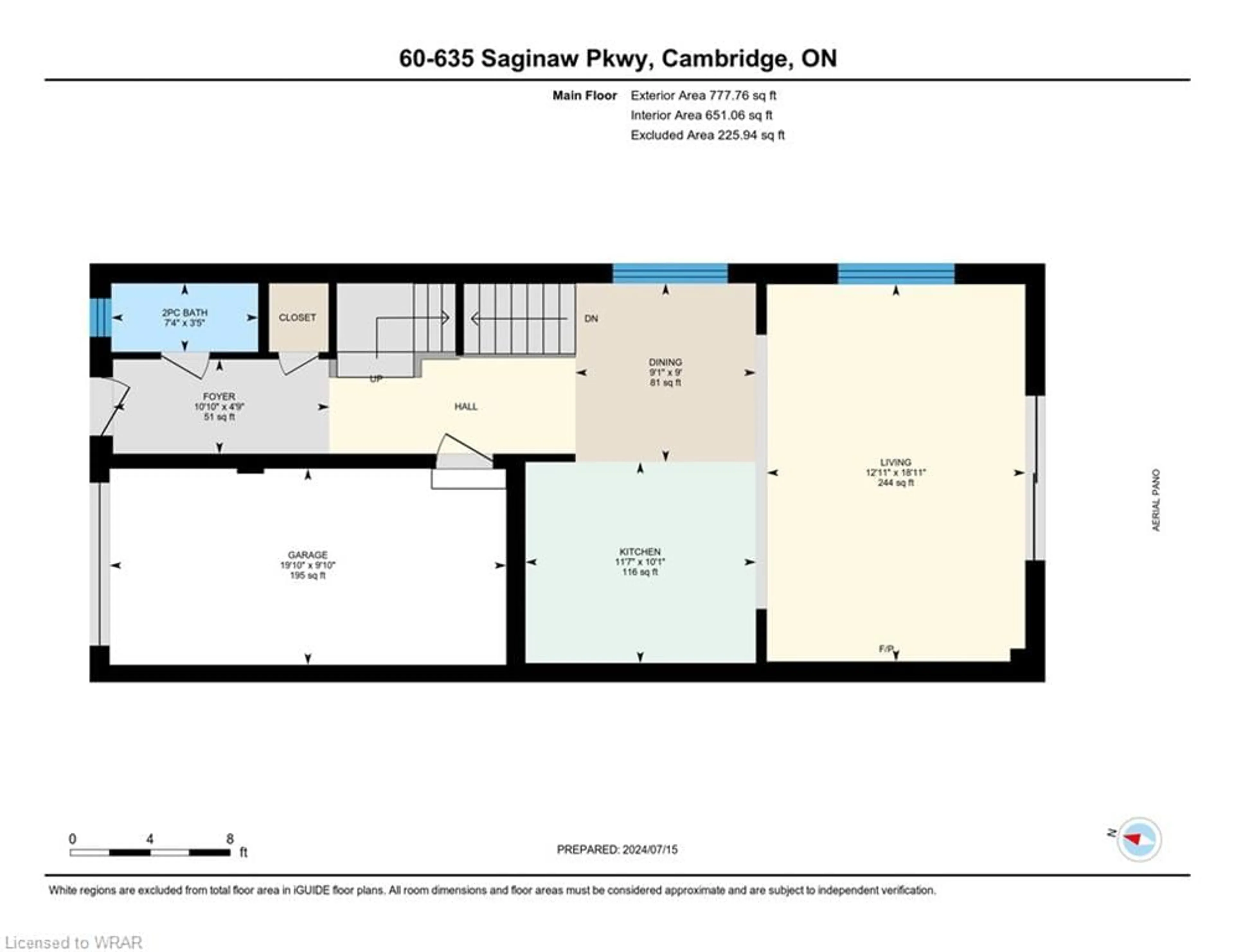 Floor plan for 635 Saginaw Pky #60, Cambridge Ontario N1T 0C1