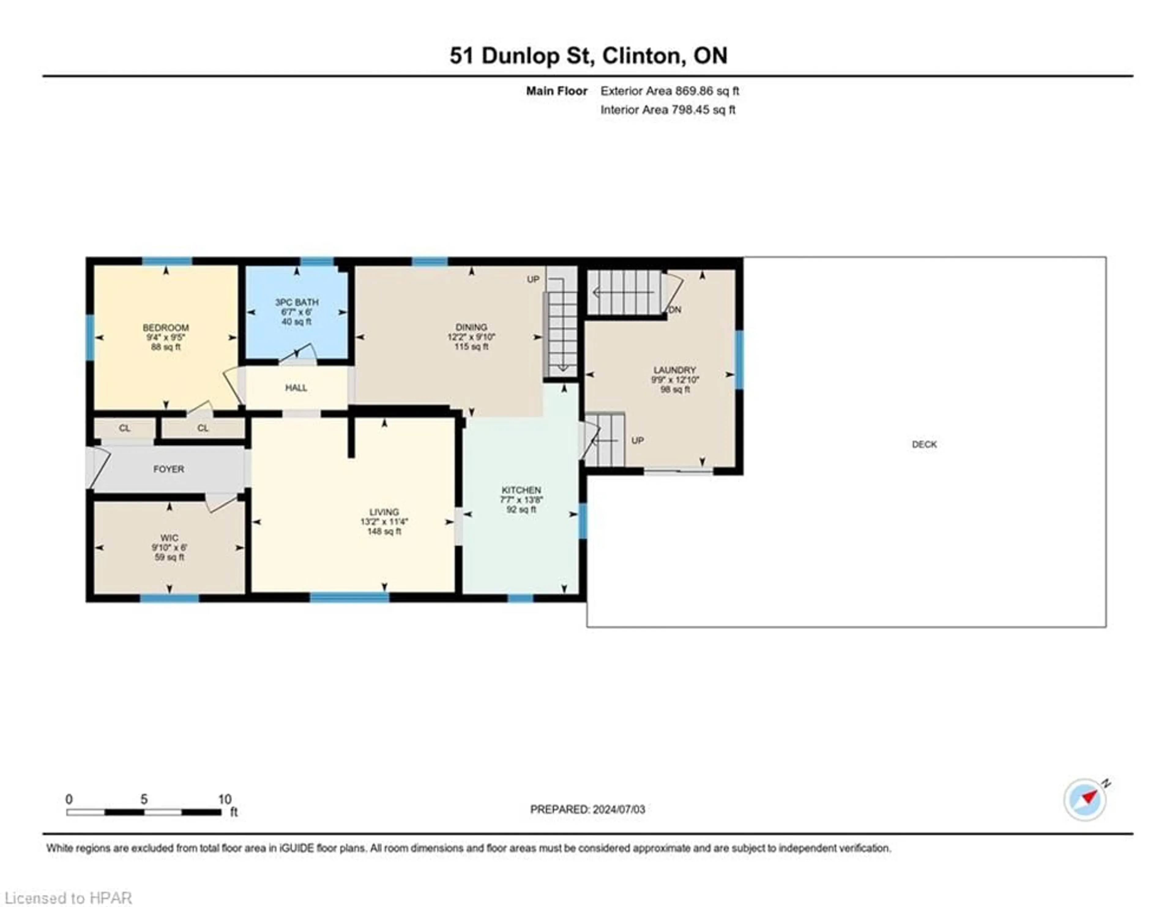 Floor plan for 51 Dunlop St, Clinton Ontario N0M 1L0