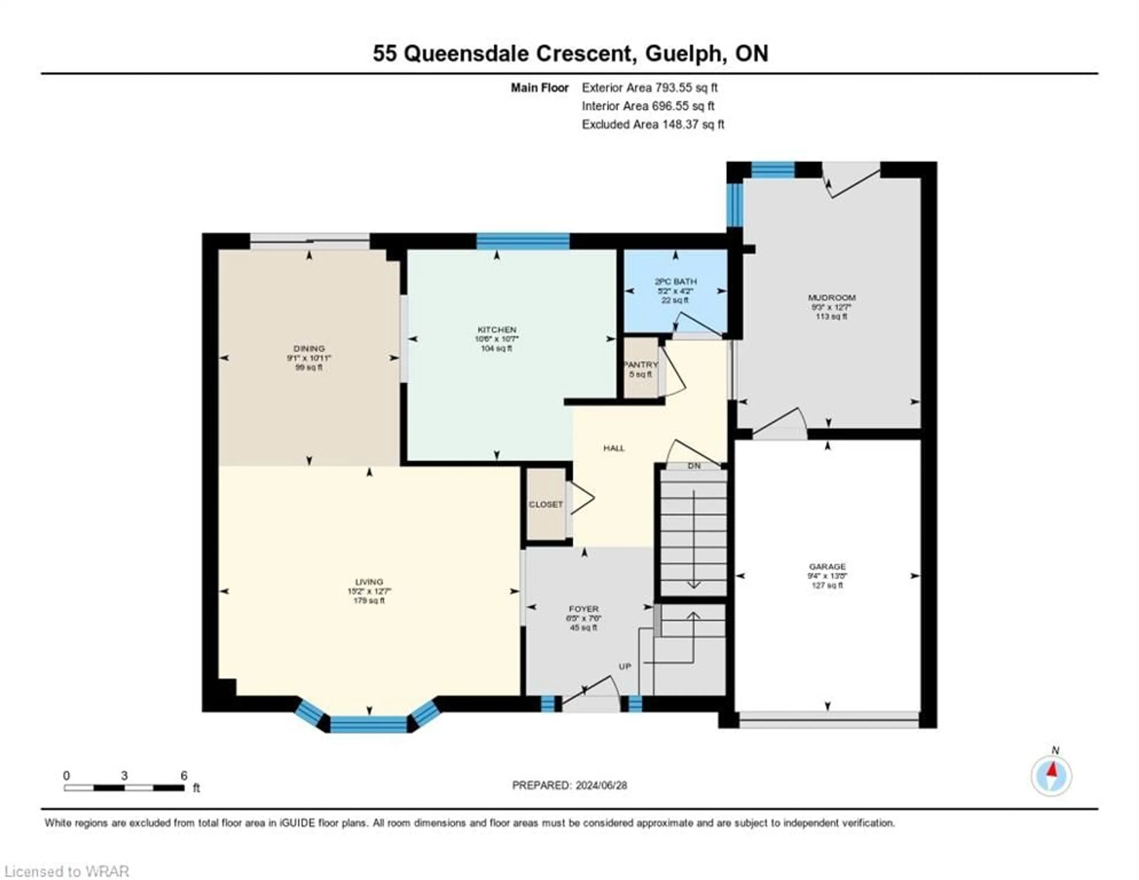 Floor plan for 55 Queensdale Cres, Guelph Ontario N1H 6W5