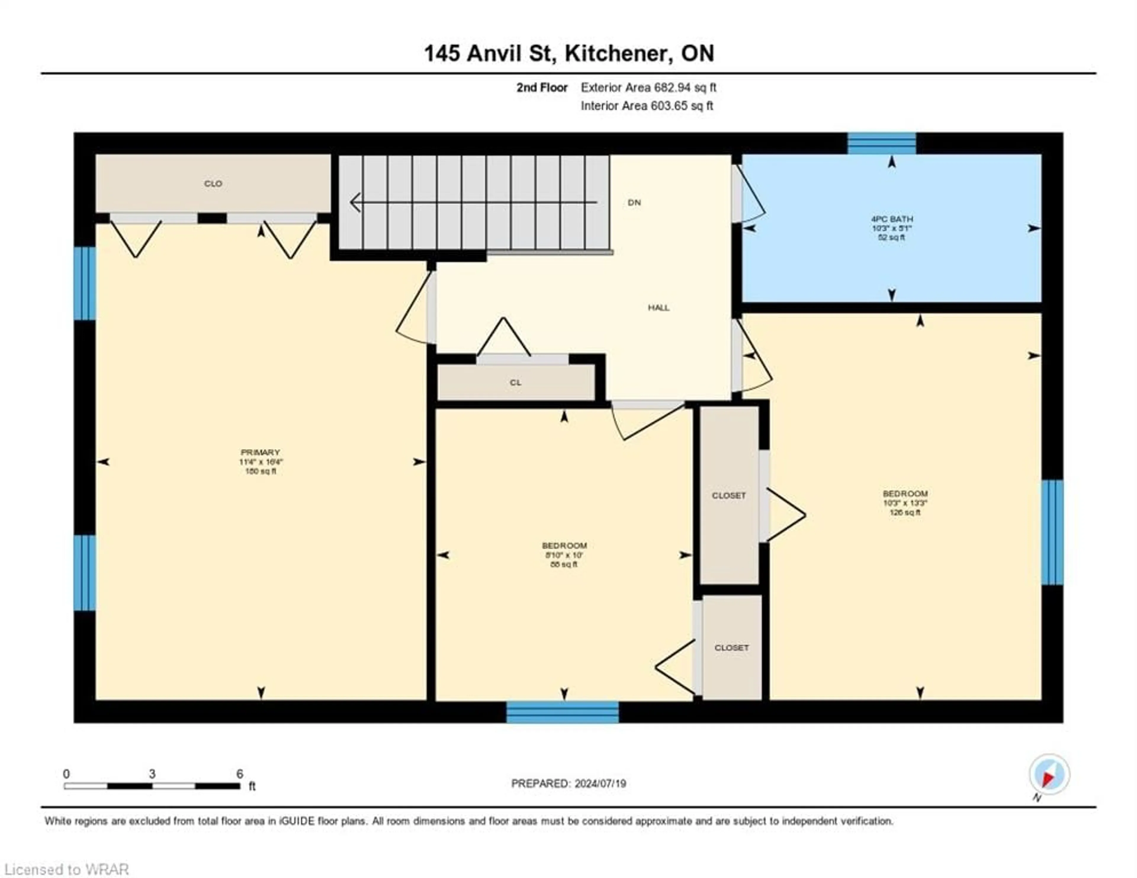 Floor plan for 145 Anvil St, Kitchener Ontario N2P 1Y2