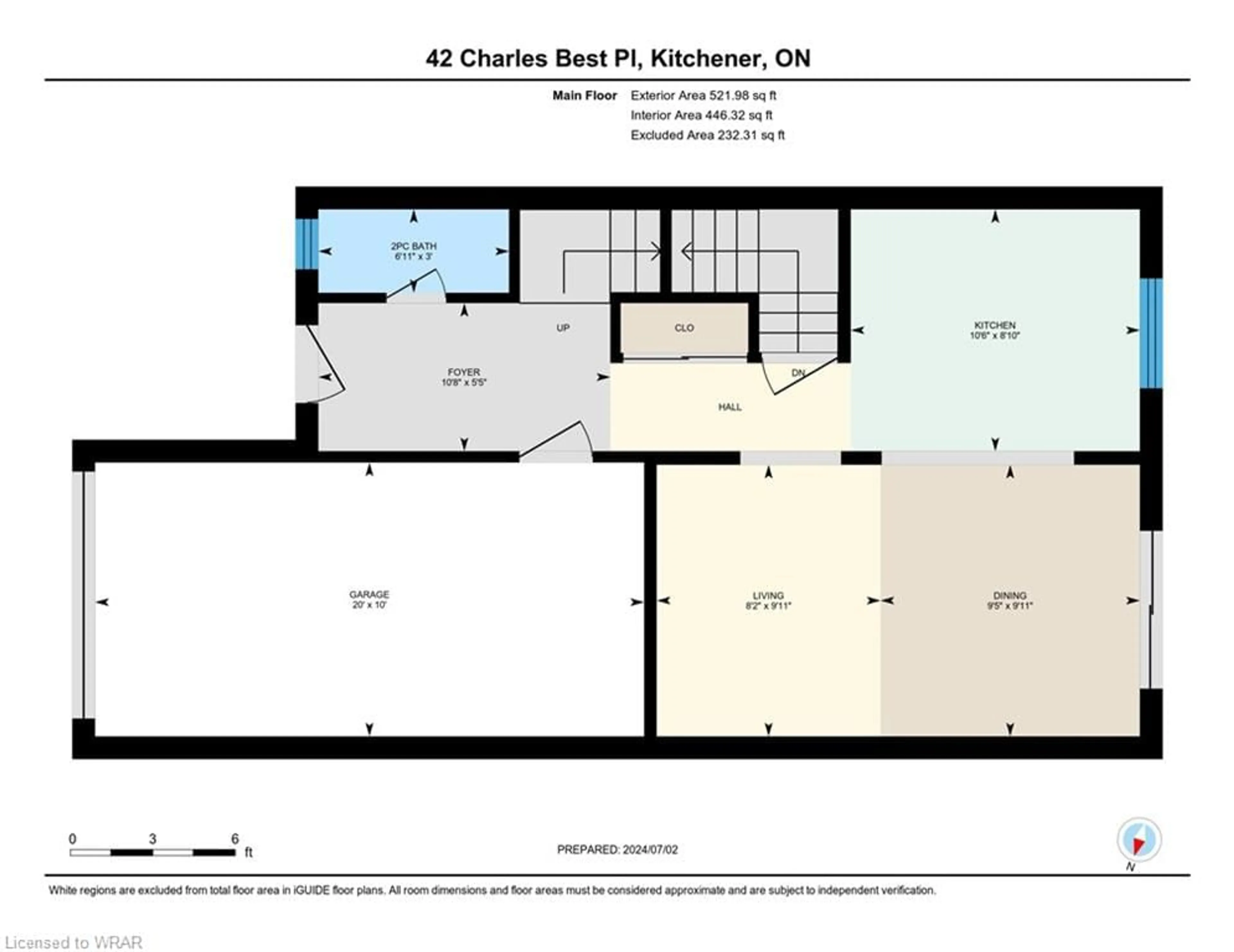 Floor plan for 42 Charles Best Pl, Kitchener Ontario N2M 5A3