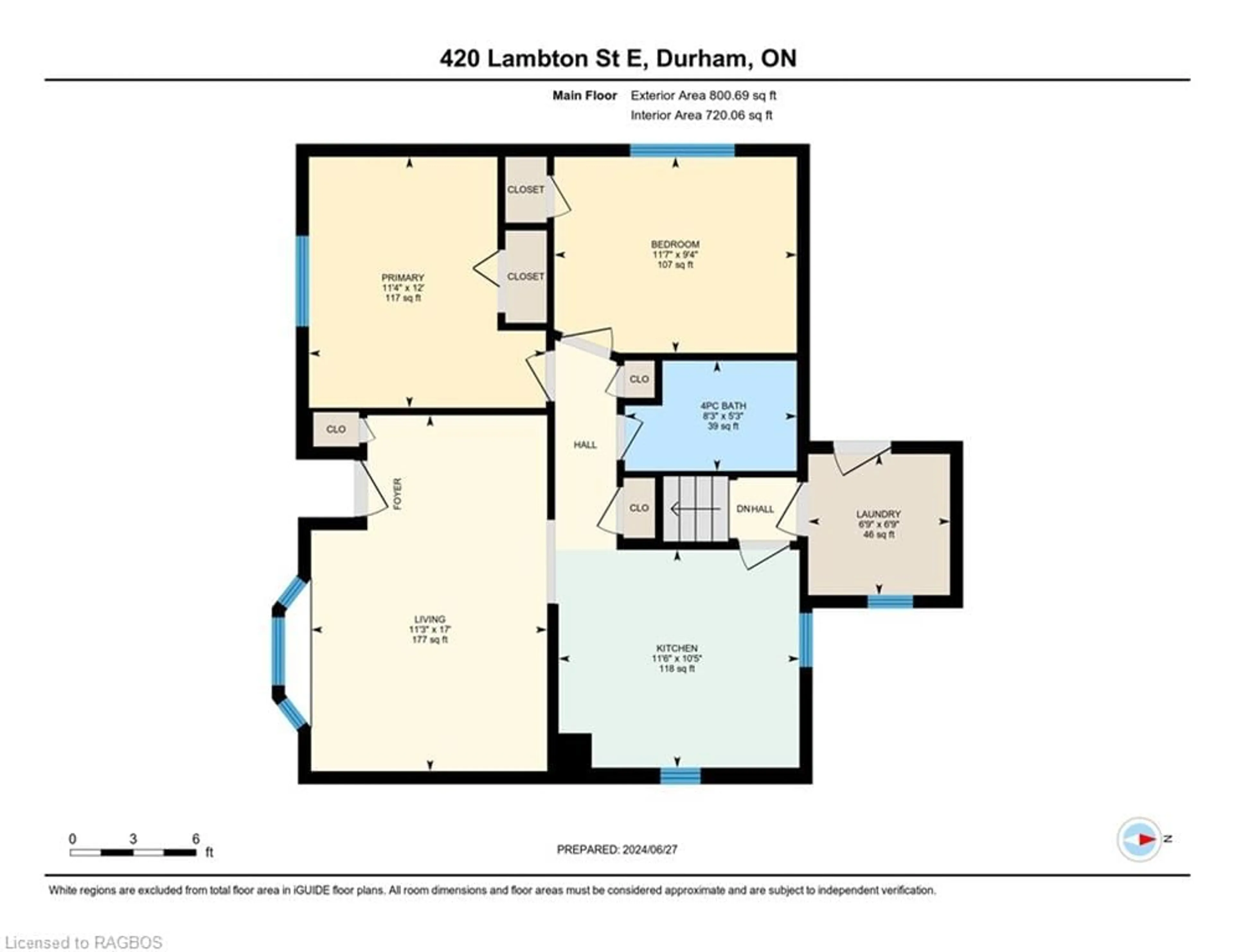 Floor plan for 420 Lambton St, Durham Ontario N0G 1R0