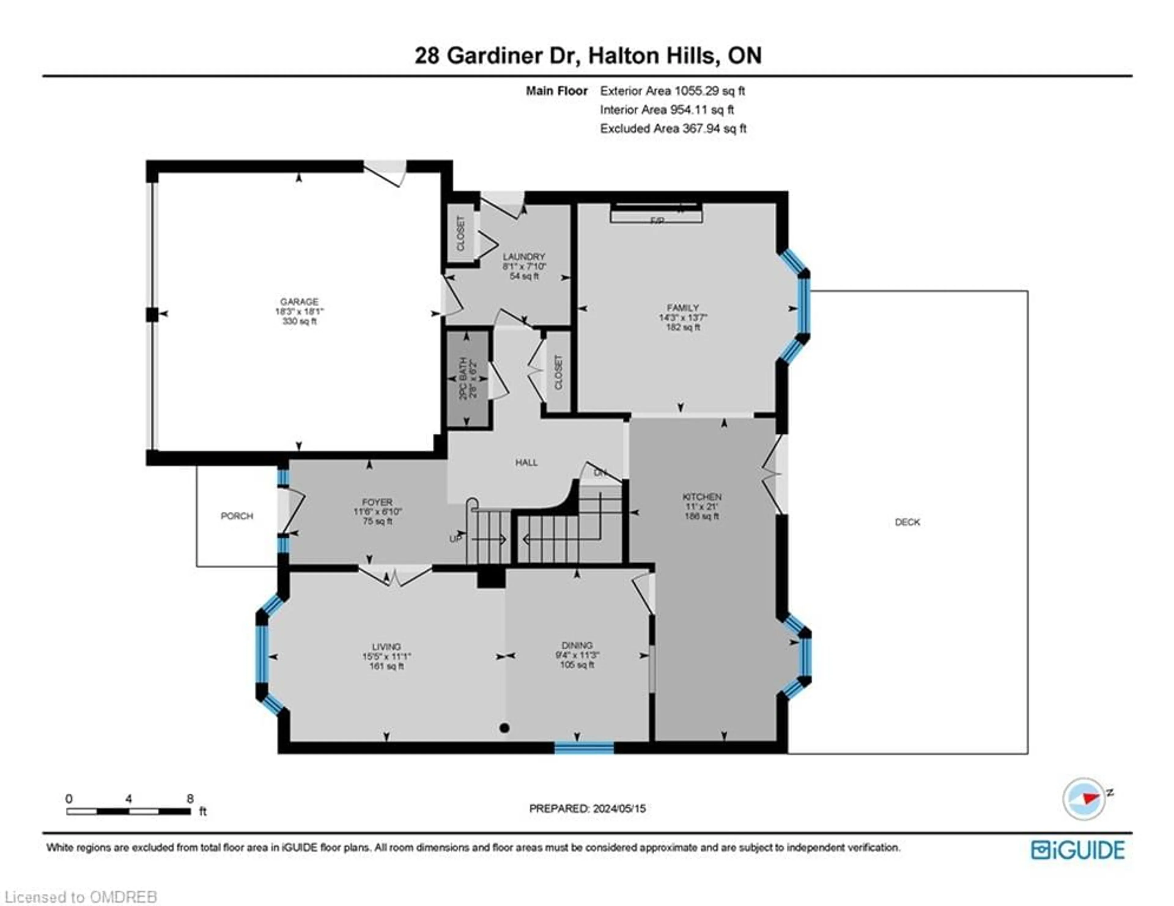 Floor plan for 28 Gardiner Dr, Georgetown Ontario L7G 5C4