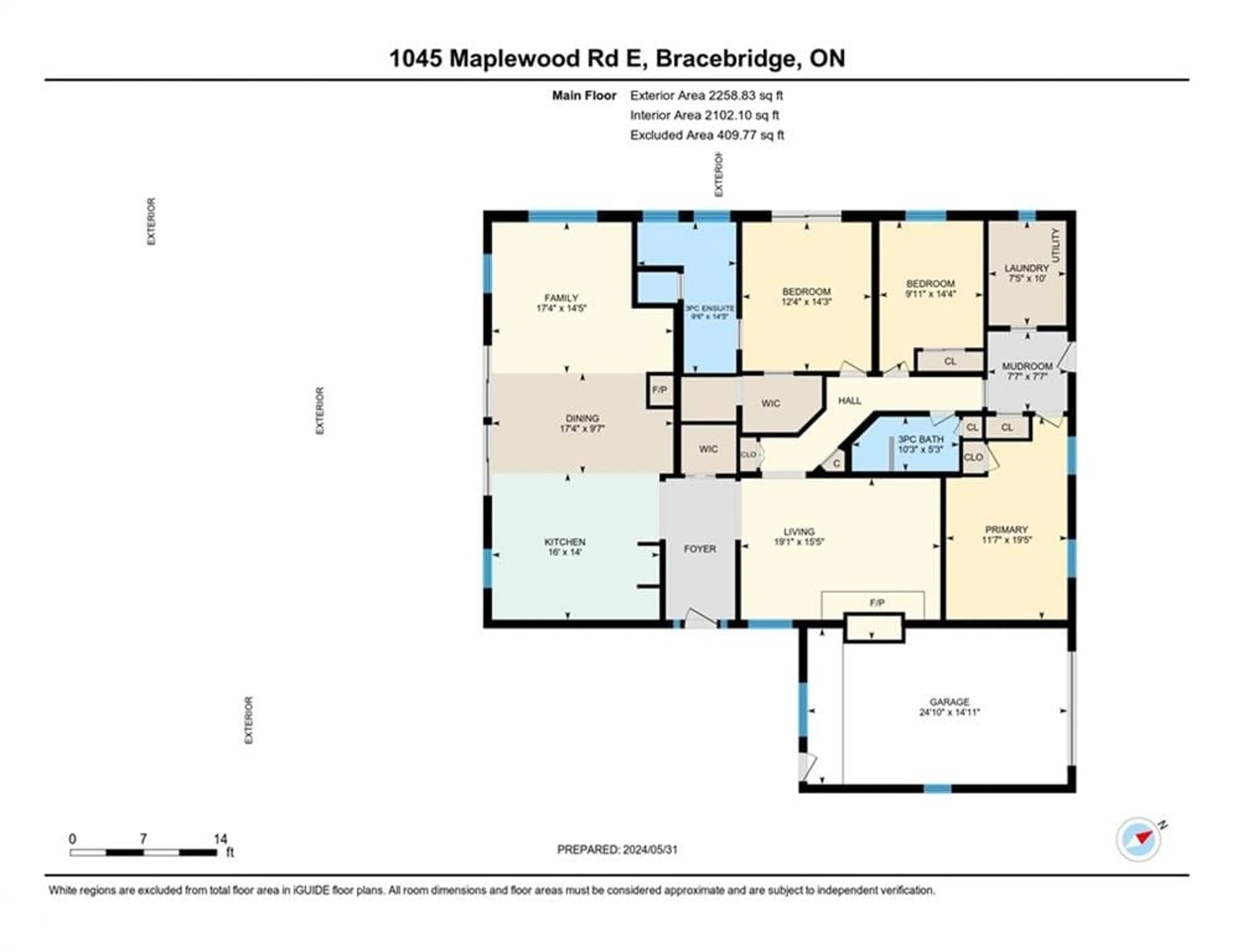 Floor plan for 1045 Maplewood Rd, Bracebridge Ontario P1L 1W8