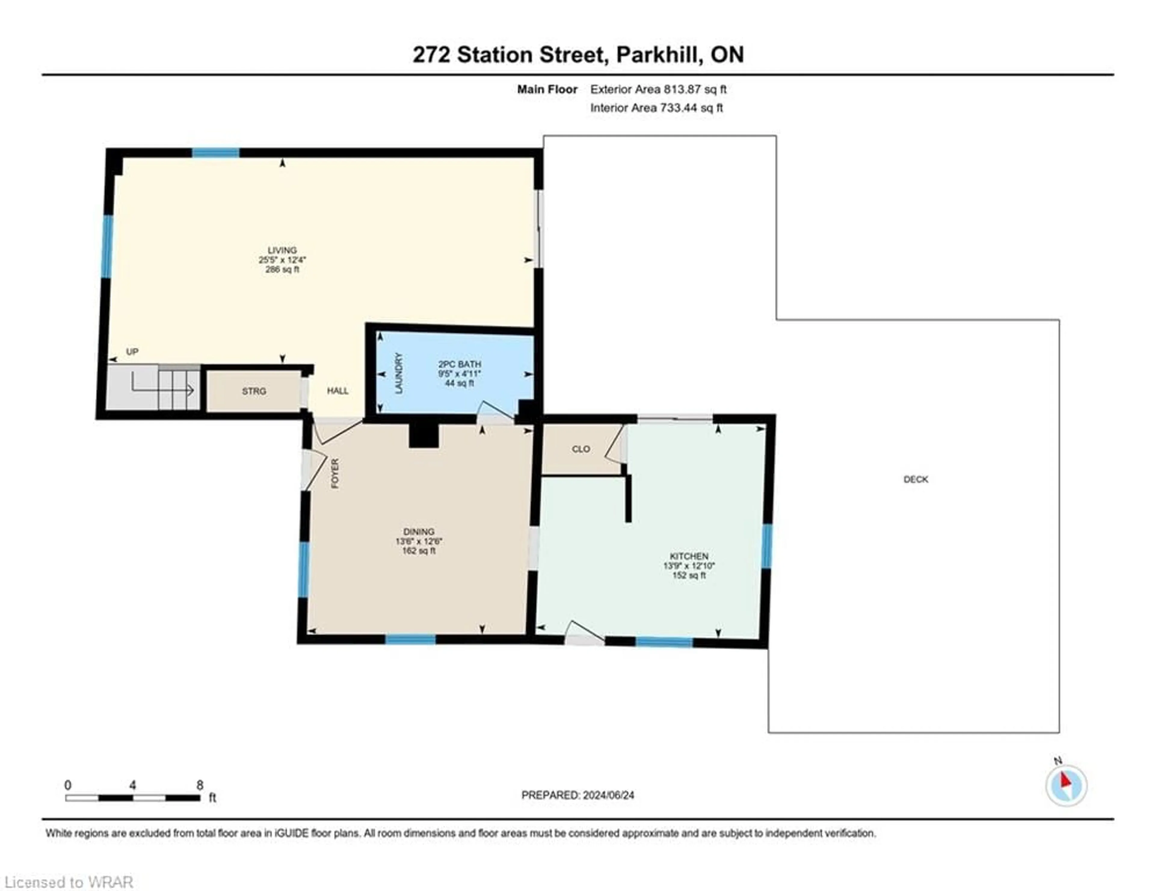 Floor plan for 272 Station St, Parkhill Ontario N0M 2K0