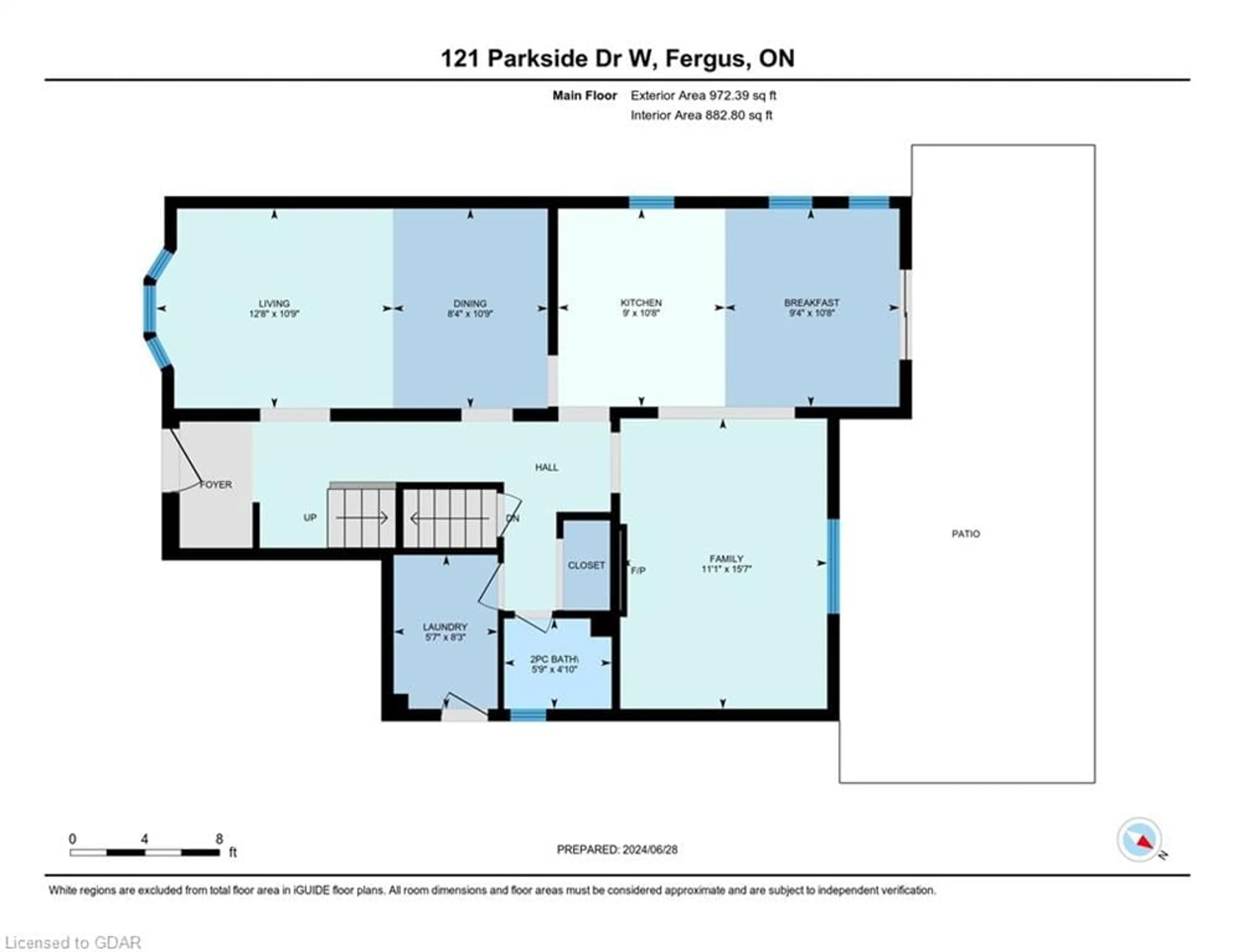 Floor plan for 121 Parkside Dr, Fergus Ontario N1M 3M5