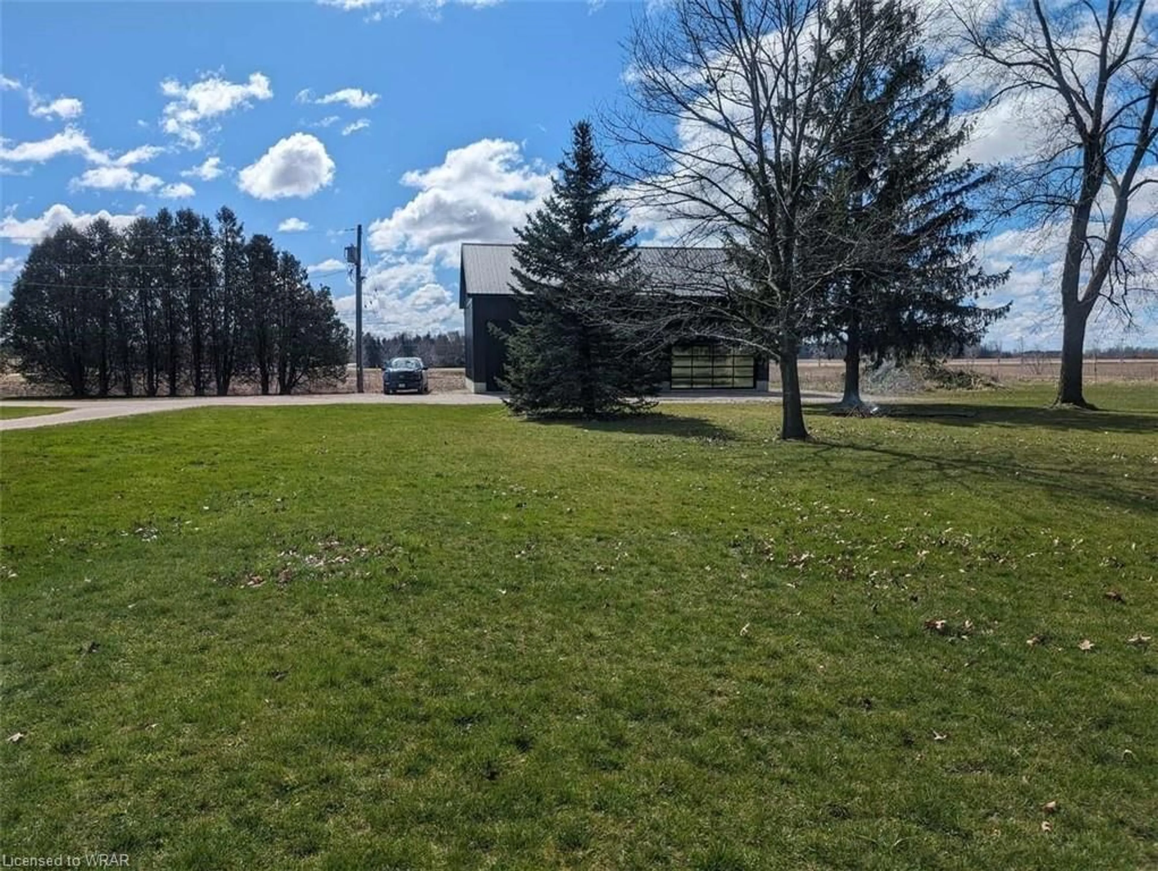 A pic from exterior of the house or condo, the fenced backyard for 22445 Fairview Rd, Thorndale Ontario N0M 2P0